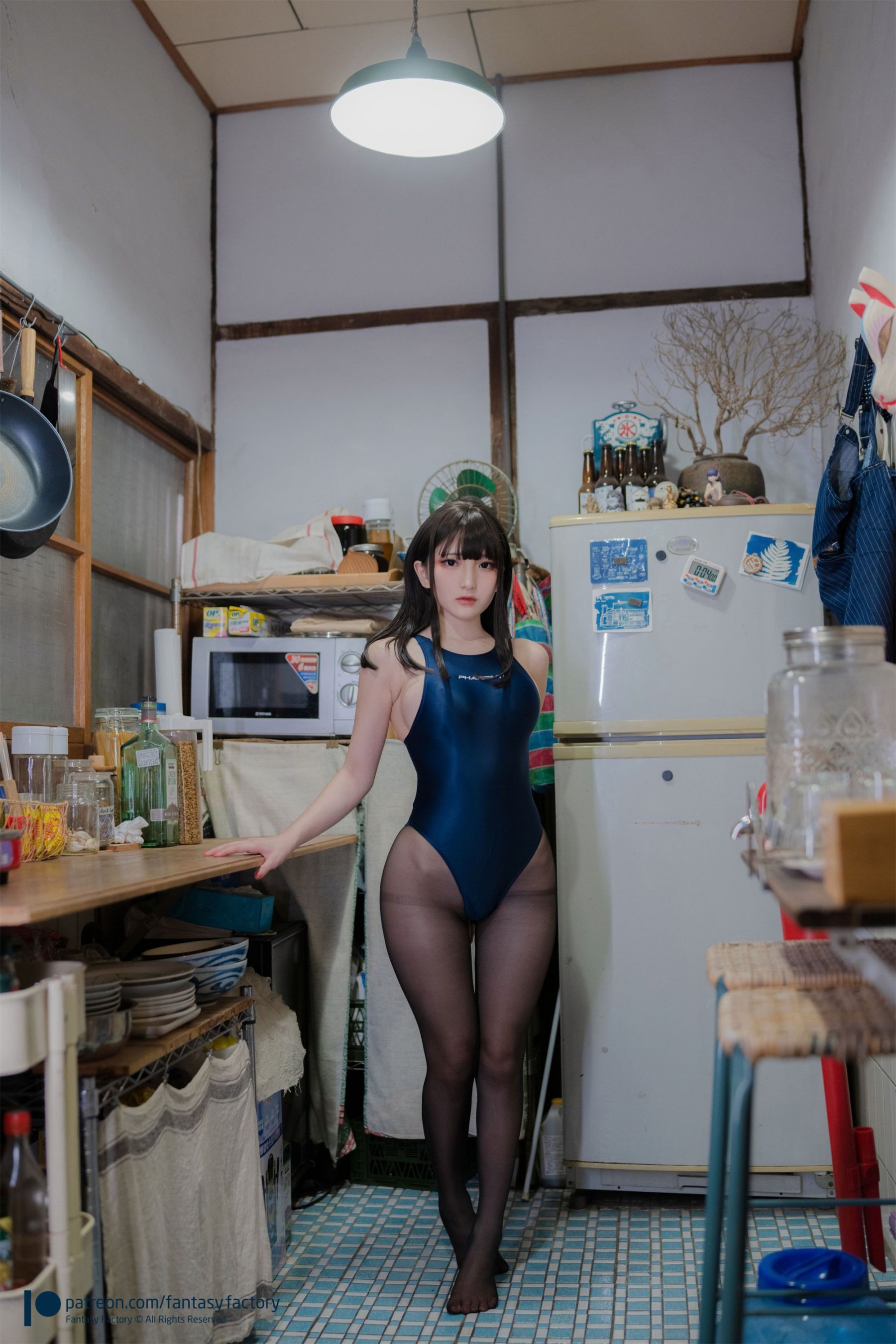 小丁FantasyFactoryKitchenCompetitionSwmsuit网红写真
