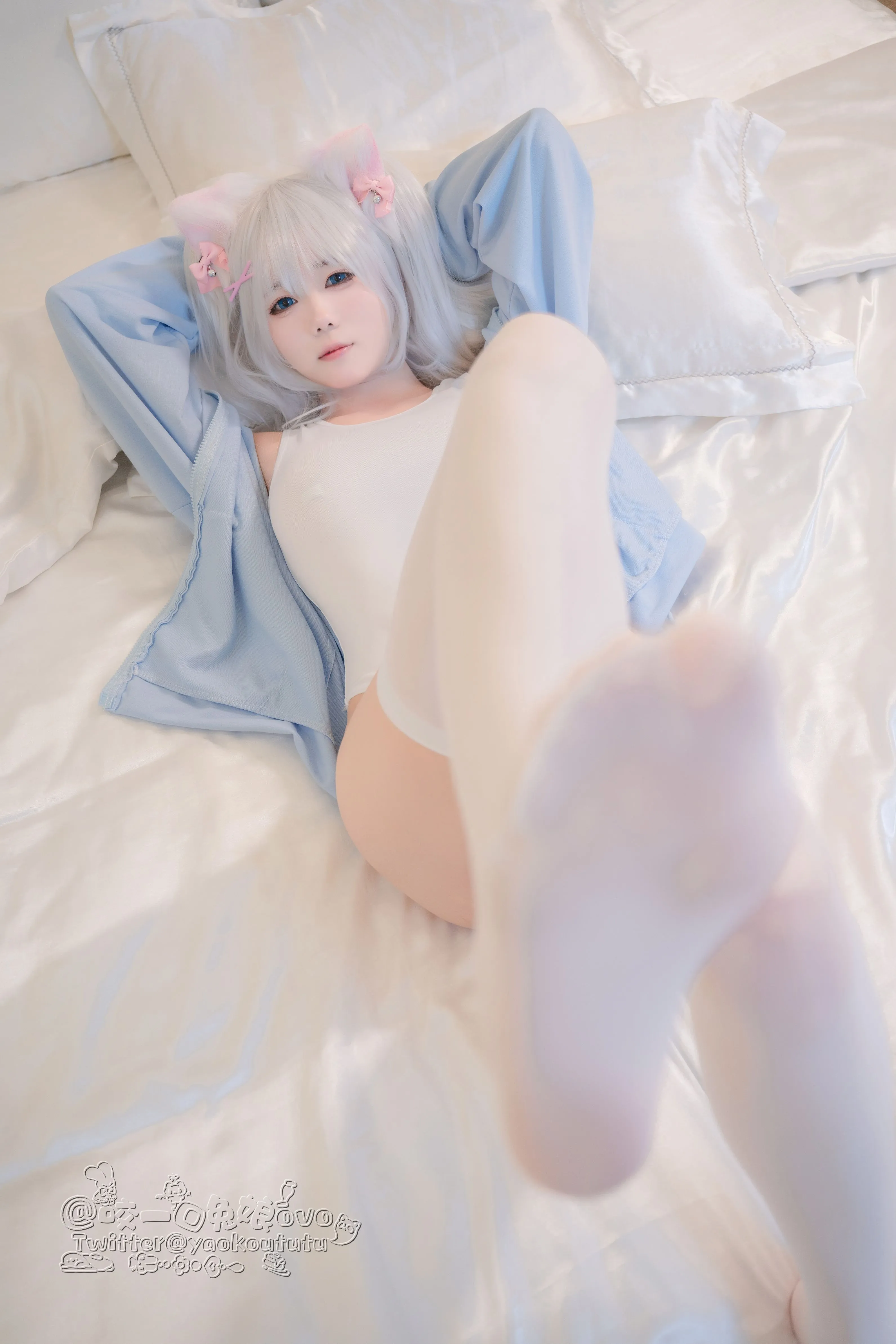 咬一口兔娘黏黏团子兔做你的猫56P1V0305网红写真