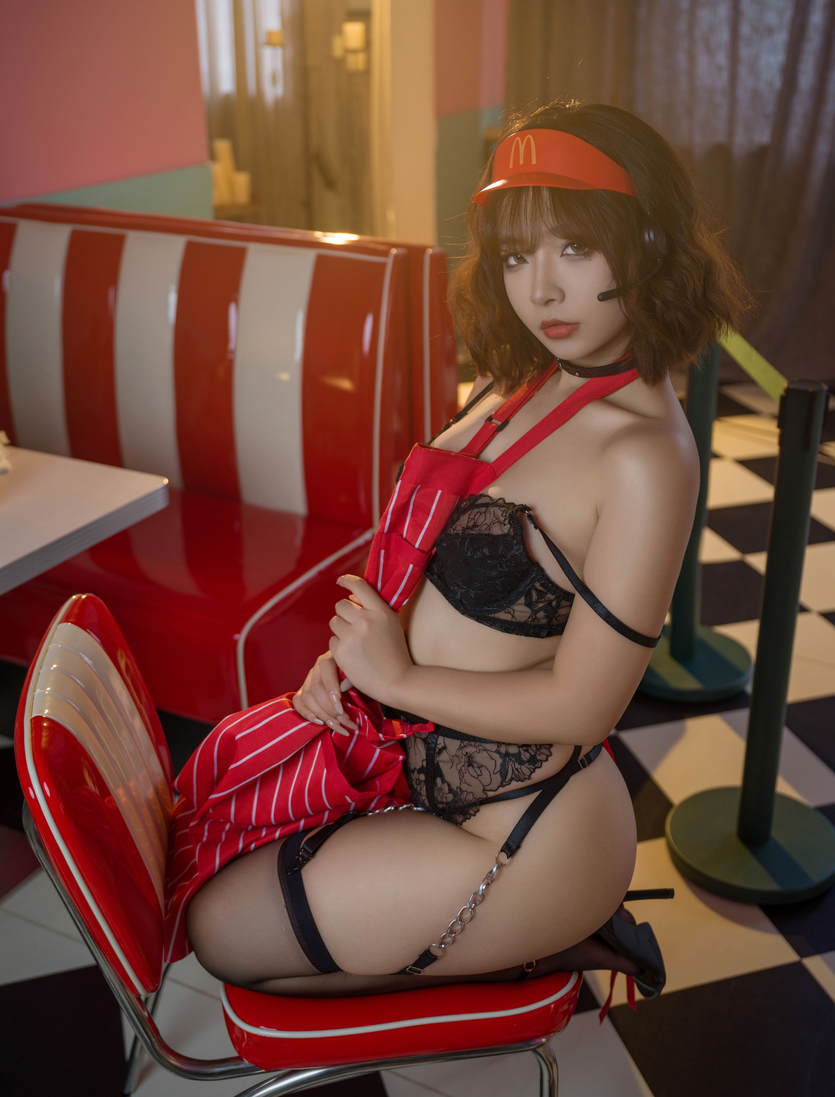 yuuhui玉汇麦当劳的女服务员149P1211收藏必备