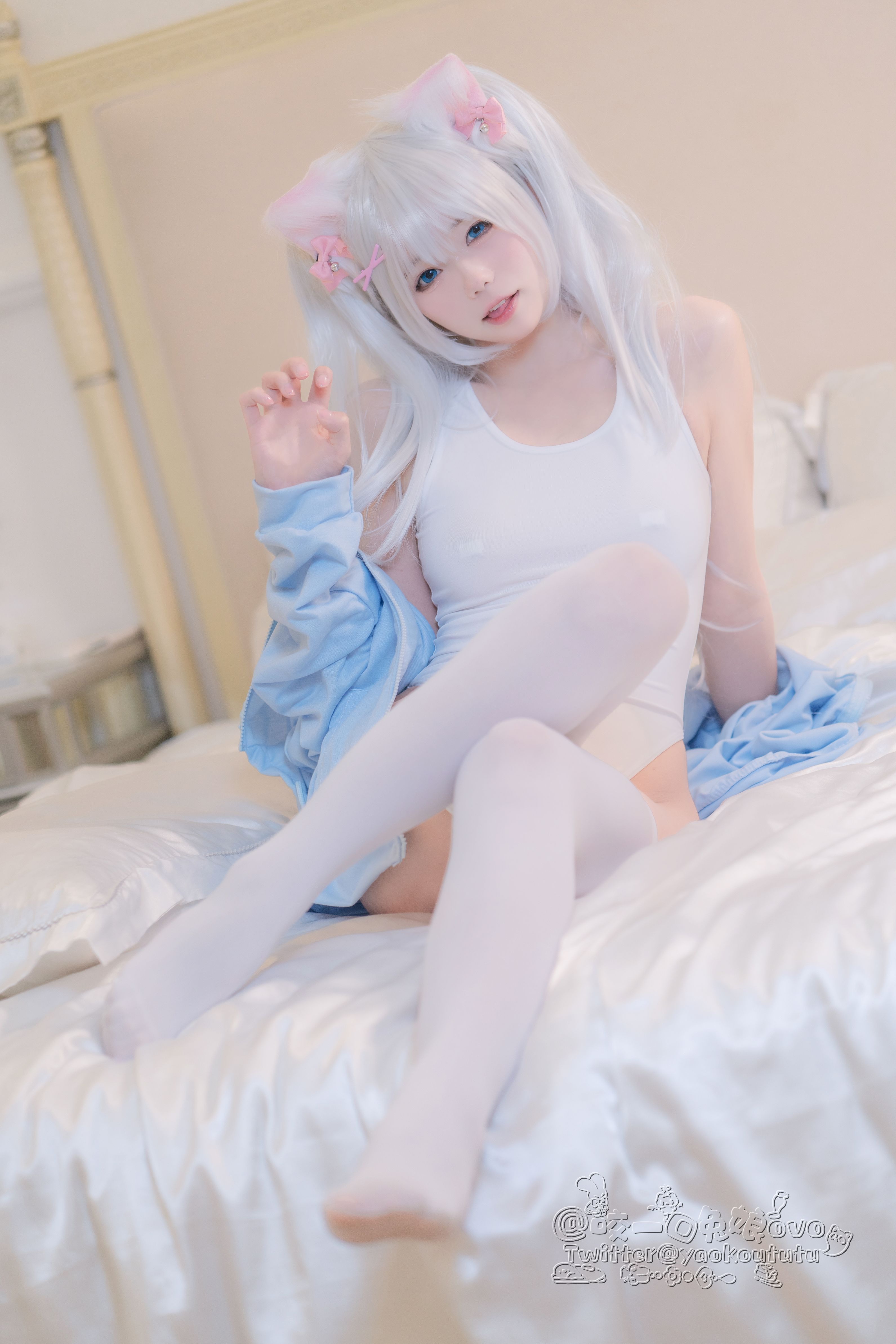 咬一口兔娘黏黏团子兔做你的猫56P1V0305网红写真