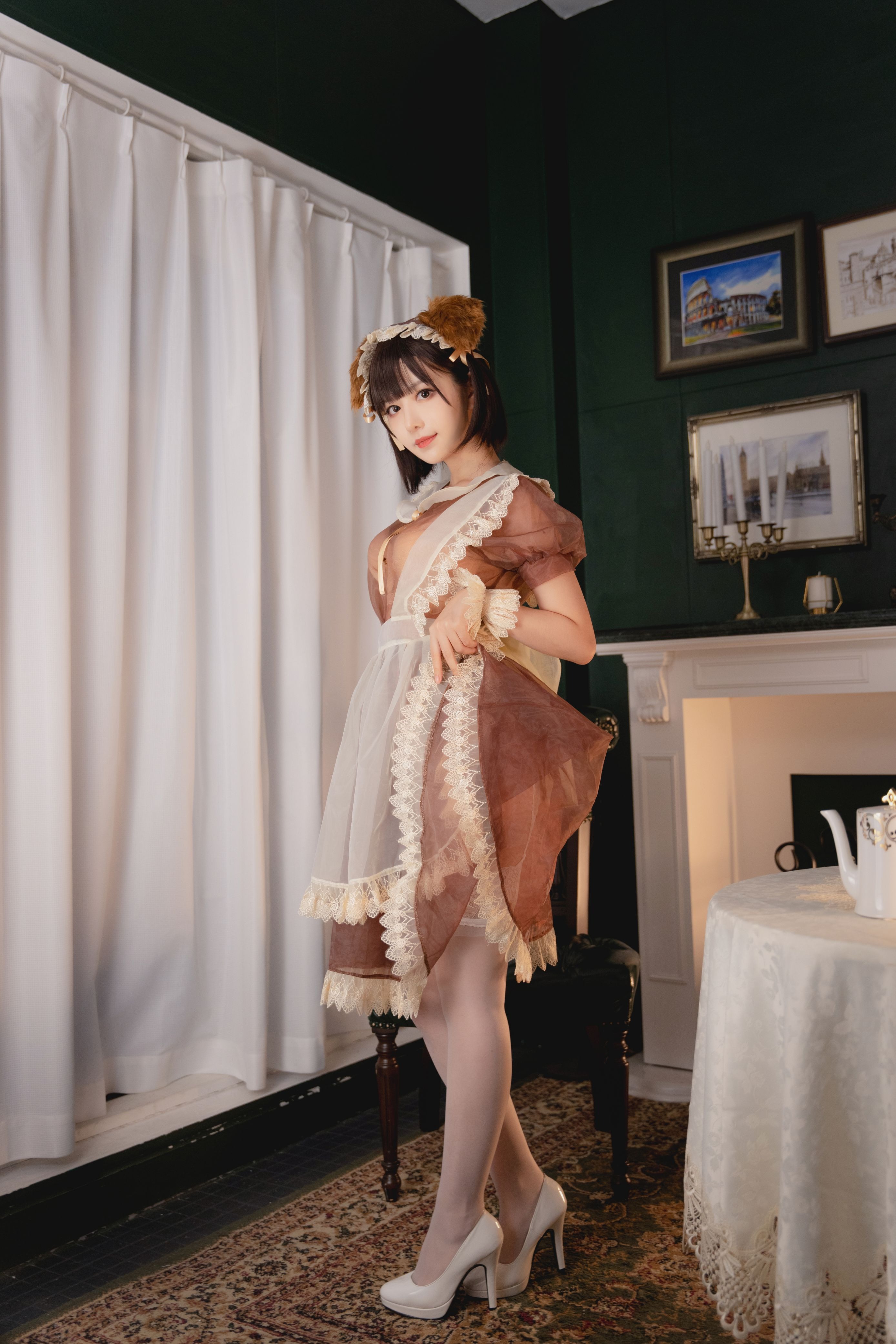 Shika小鹿鹿NO77透明女仆22P438MB0321限时福利