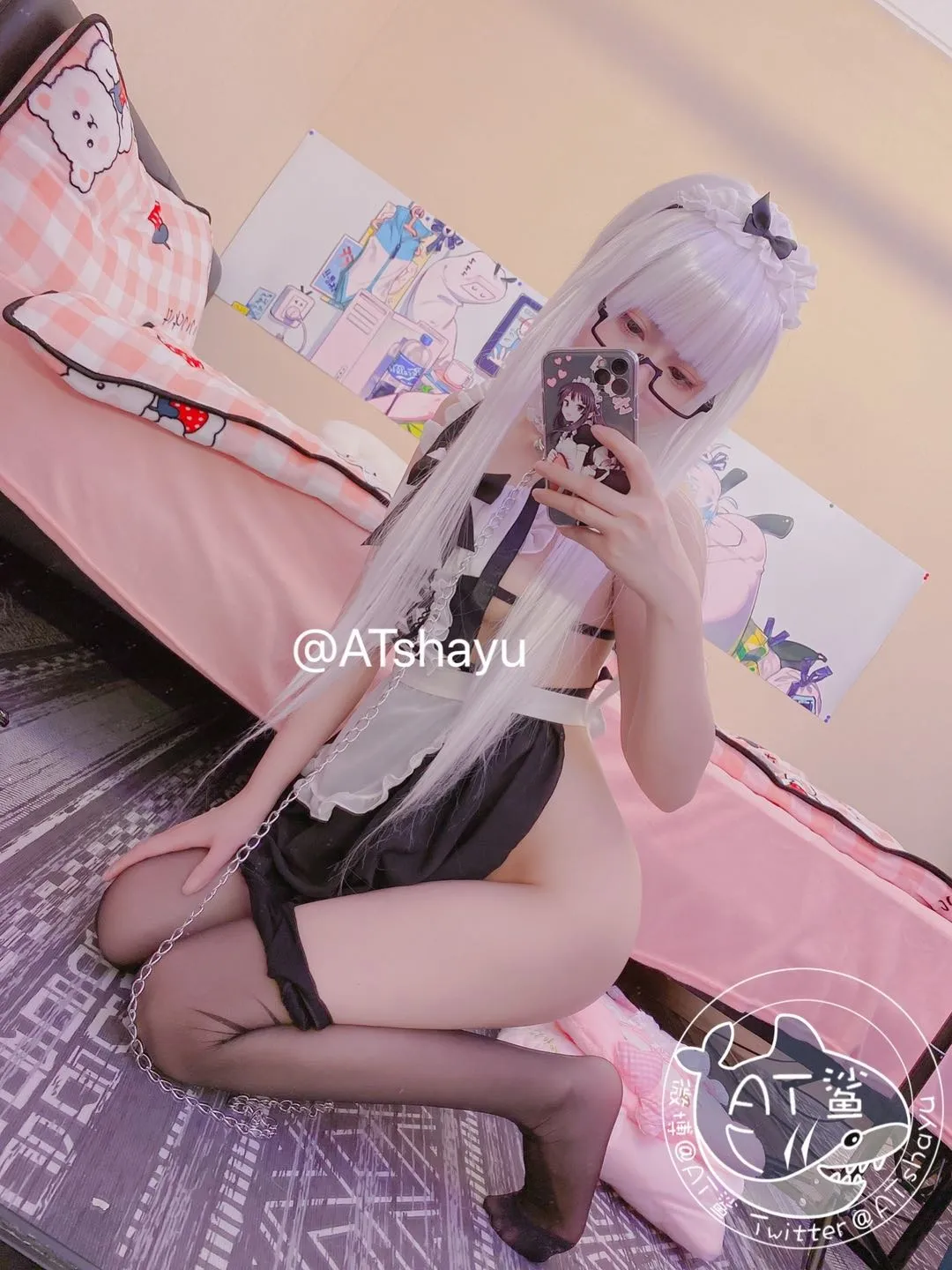 AT鲨女仆开档袜43P8MB0201精华合集