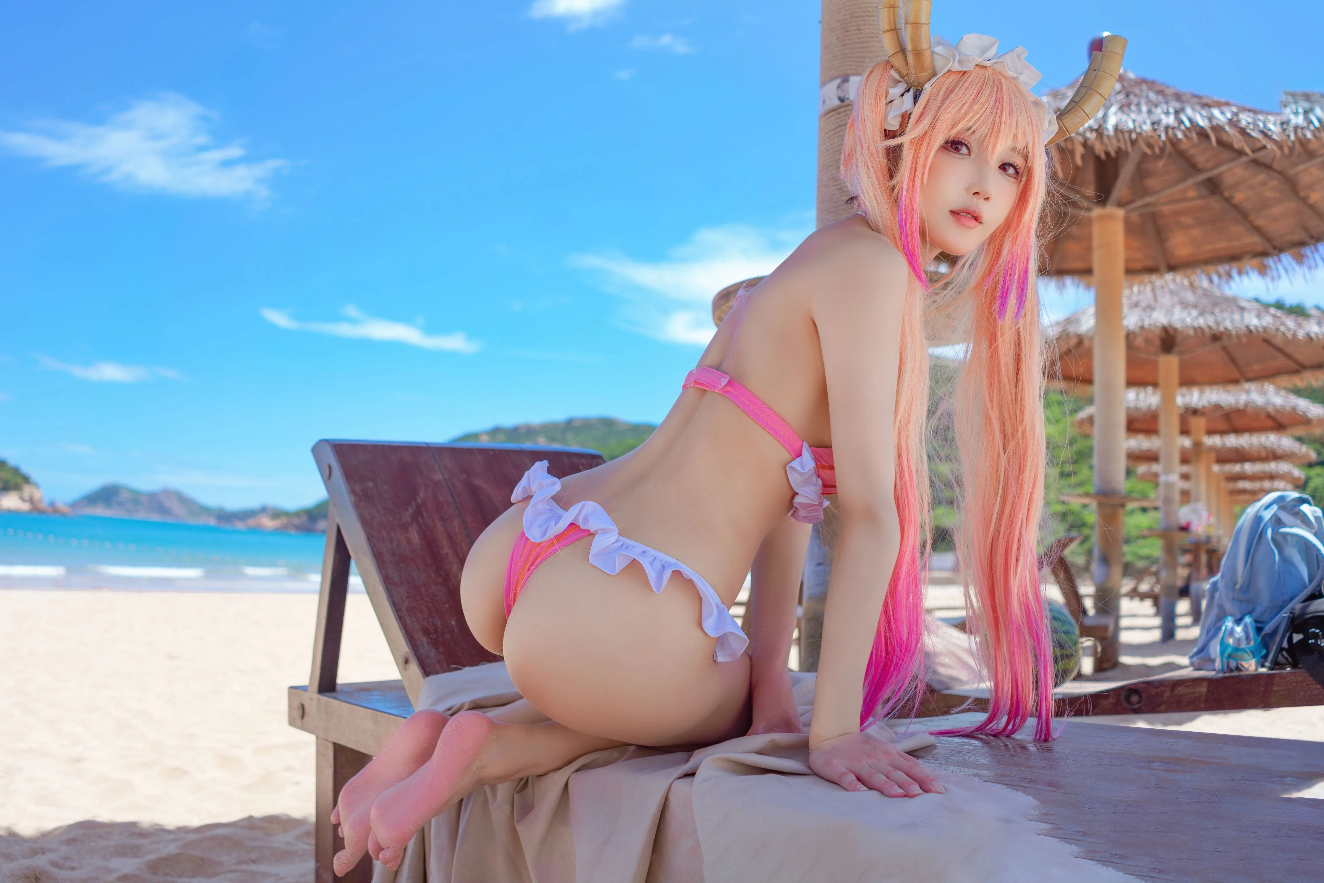阿包也是兔娘10月舰长图龙女仆泳装23P507MB原版写真