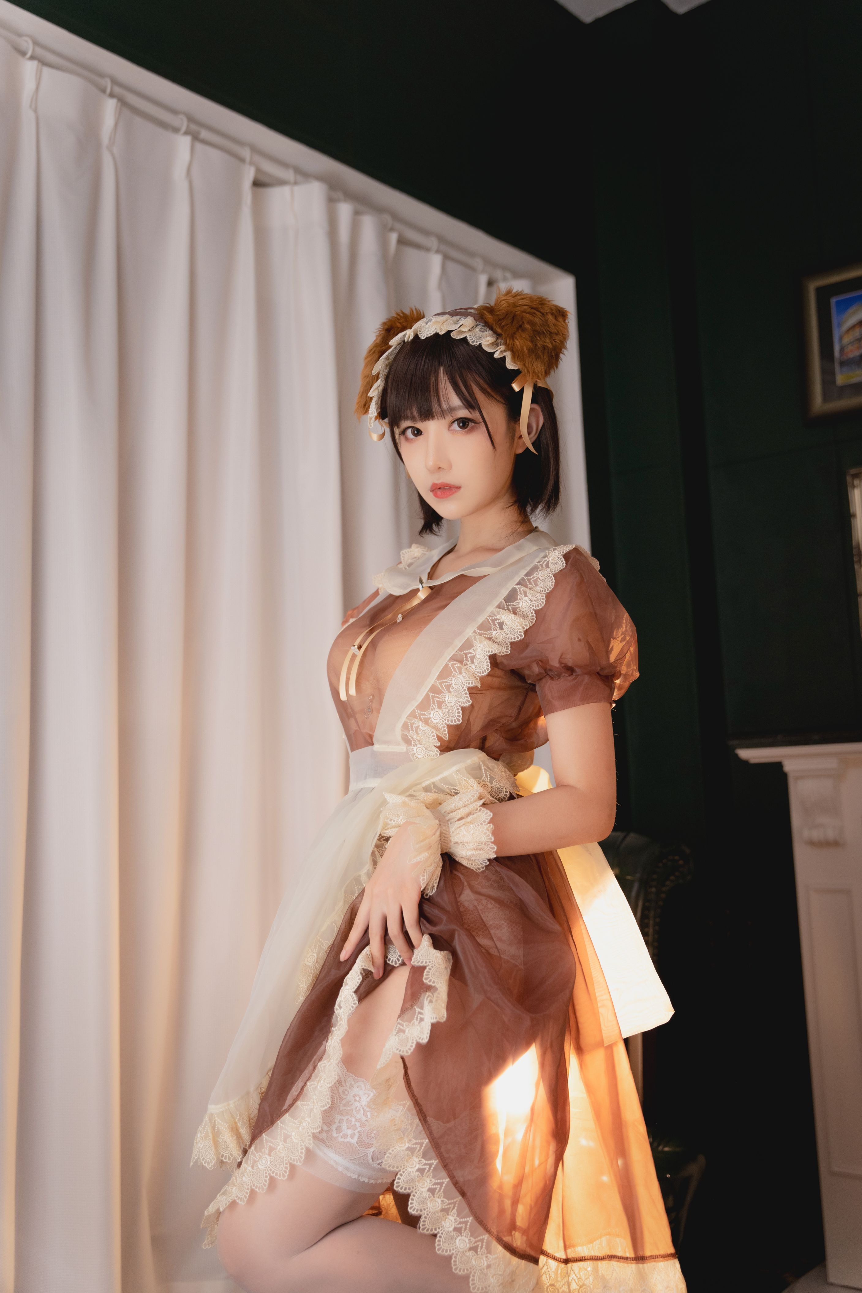 Shika小鹿鹿NO77透明女仆22P438MB0321限时福利