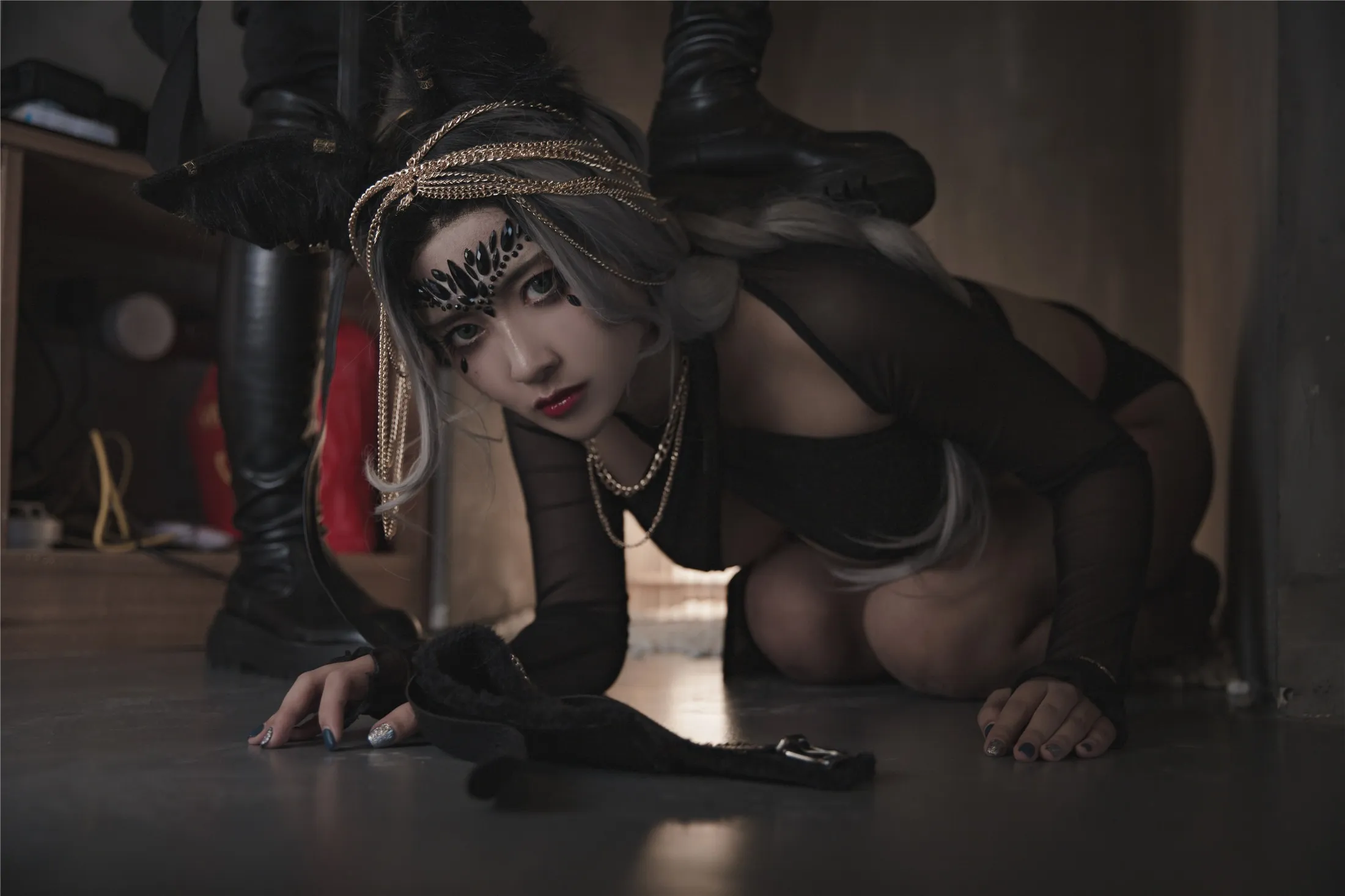 洛璃LoLiSAMA狼少女狼女的调教130P0306精选