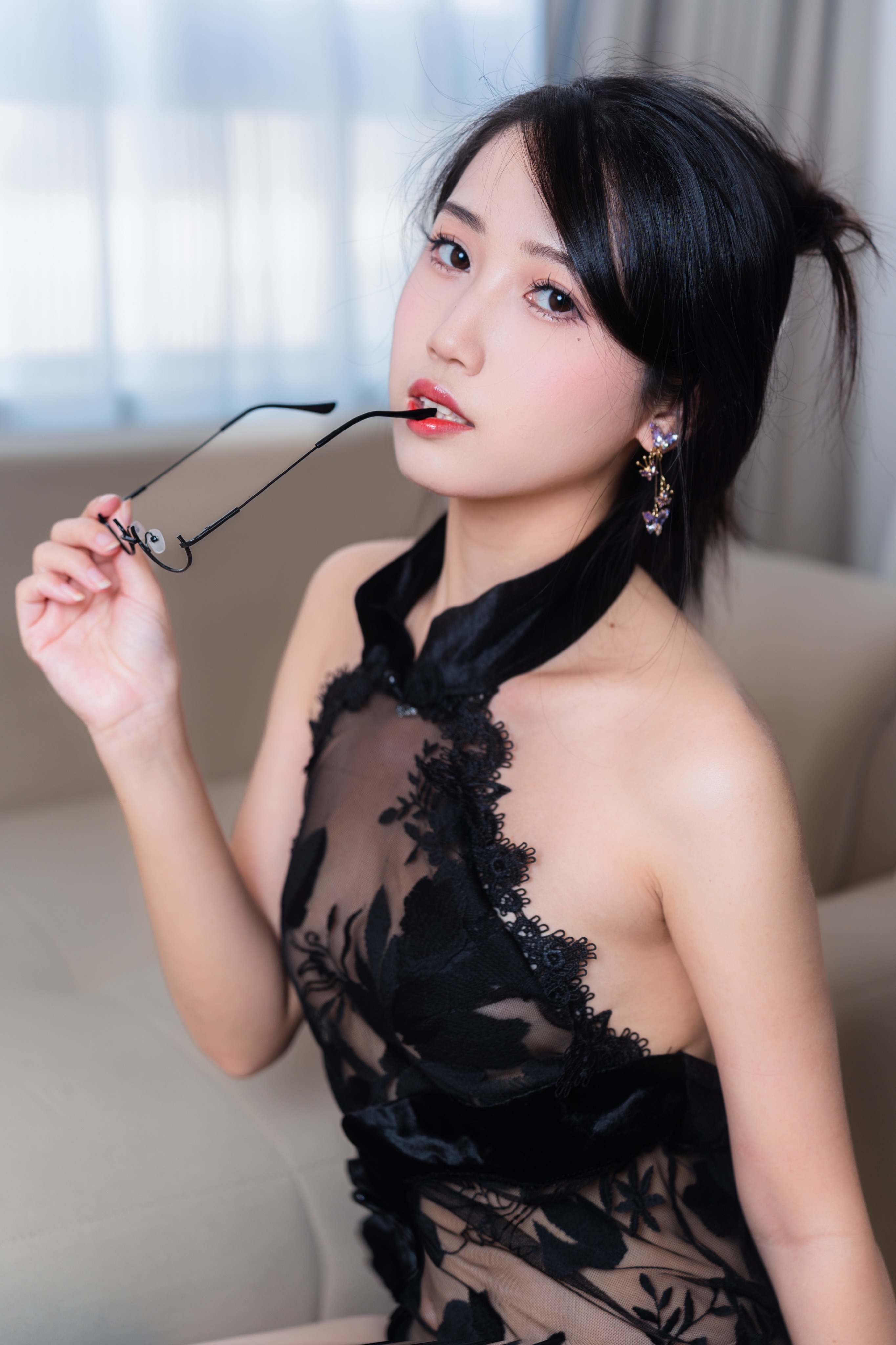 不呆猫黑旗袍过膝袜御姐42P黑旗袍御姐cos不呆猫42张美图必看合集