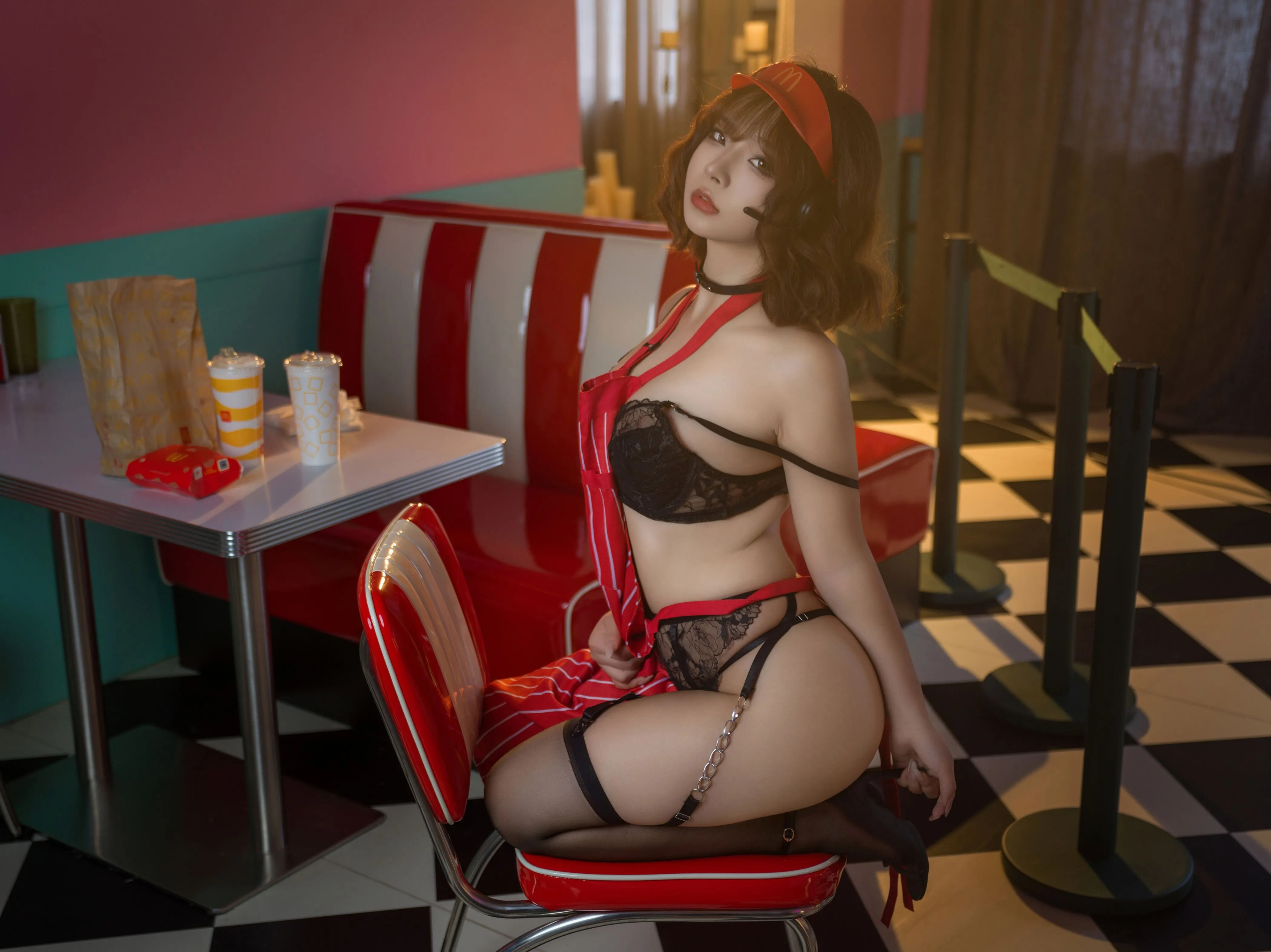 yuuhui玉汇麦当劳的女服务员149P1211收藏必备