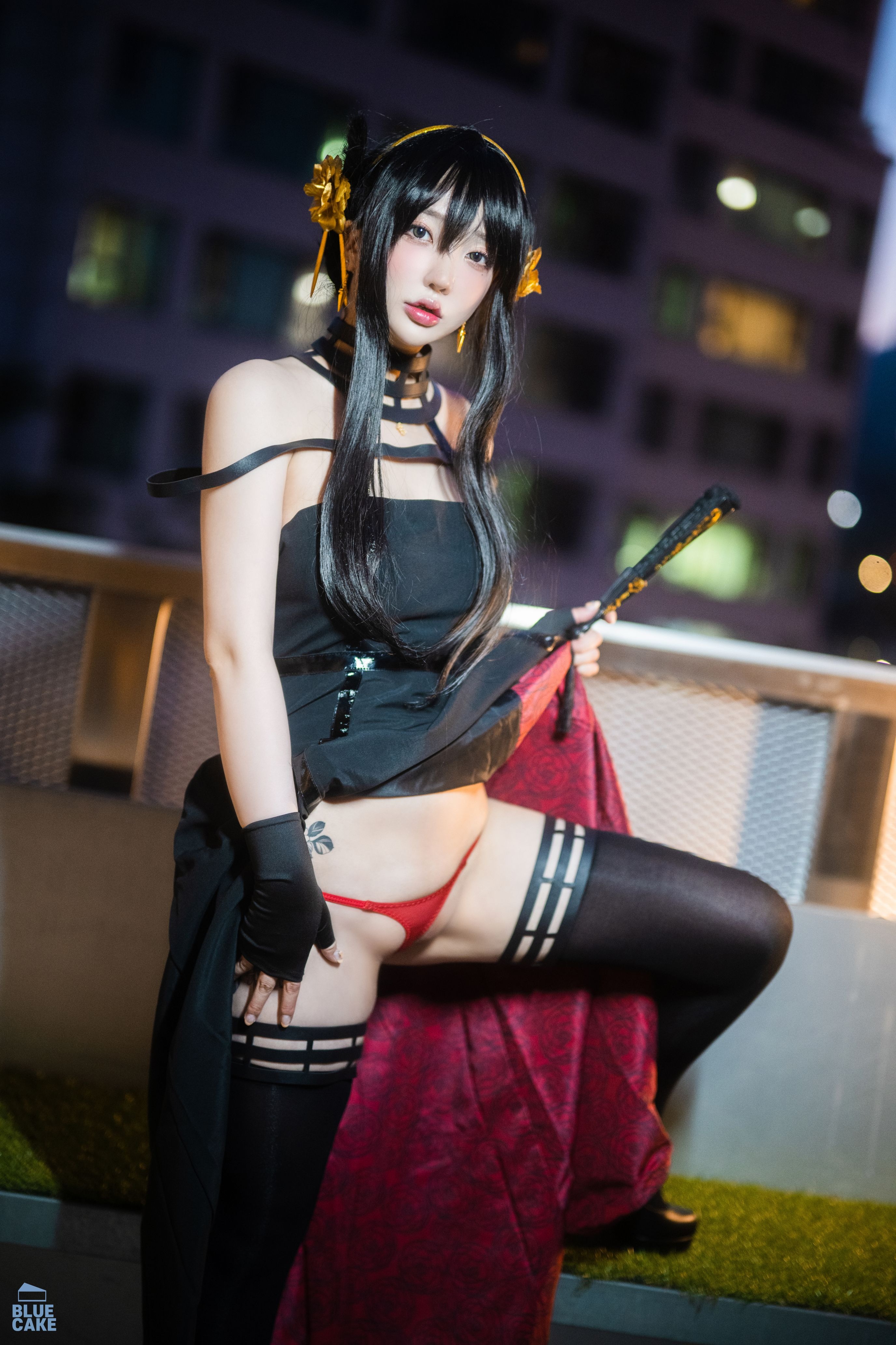 YeEun_BlackRose_RED043精选