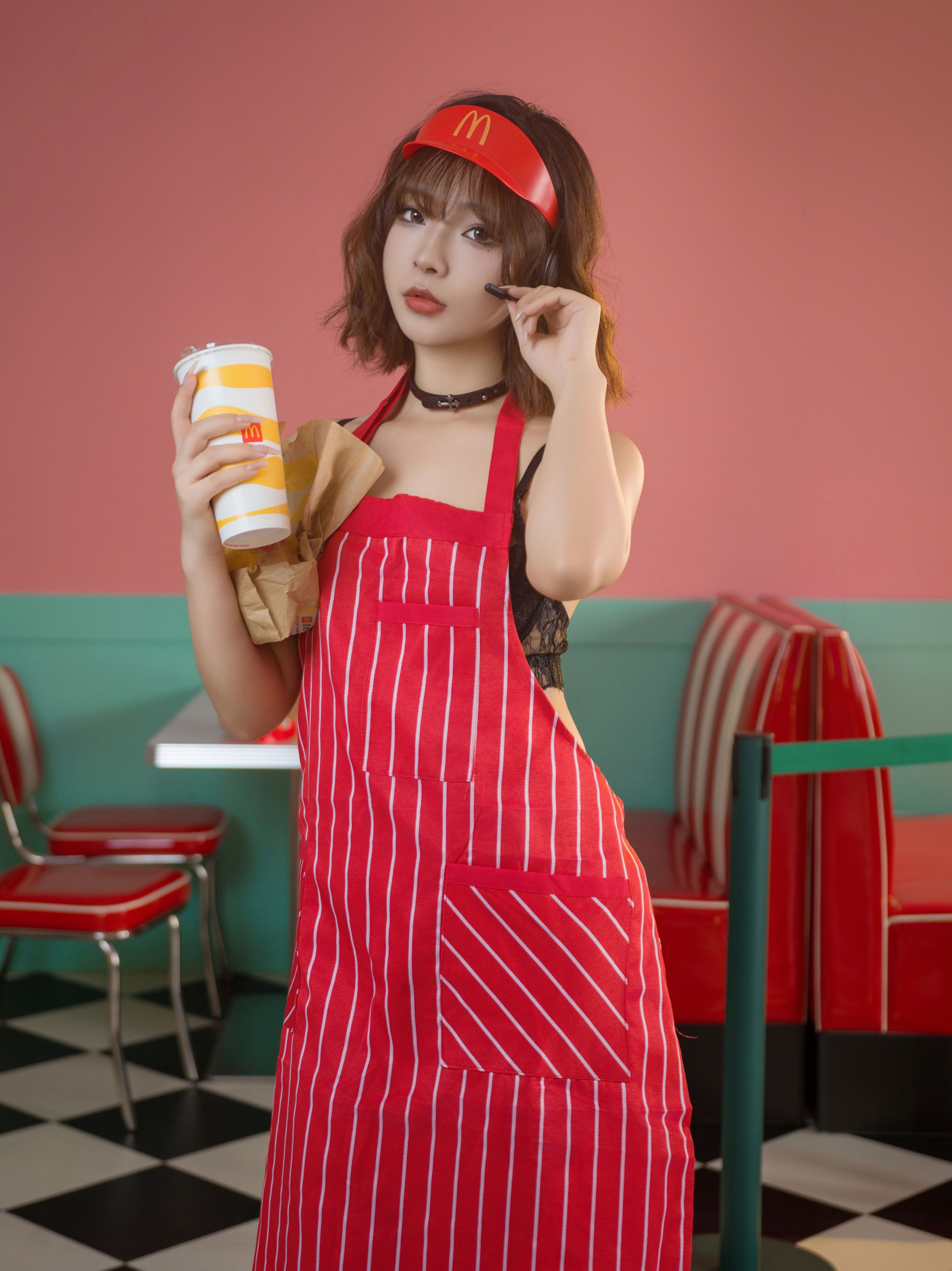 yuuhui玉汇麦当劳的女服务员149P1211收藏必备
