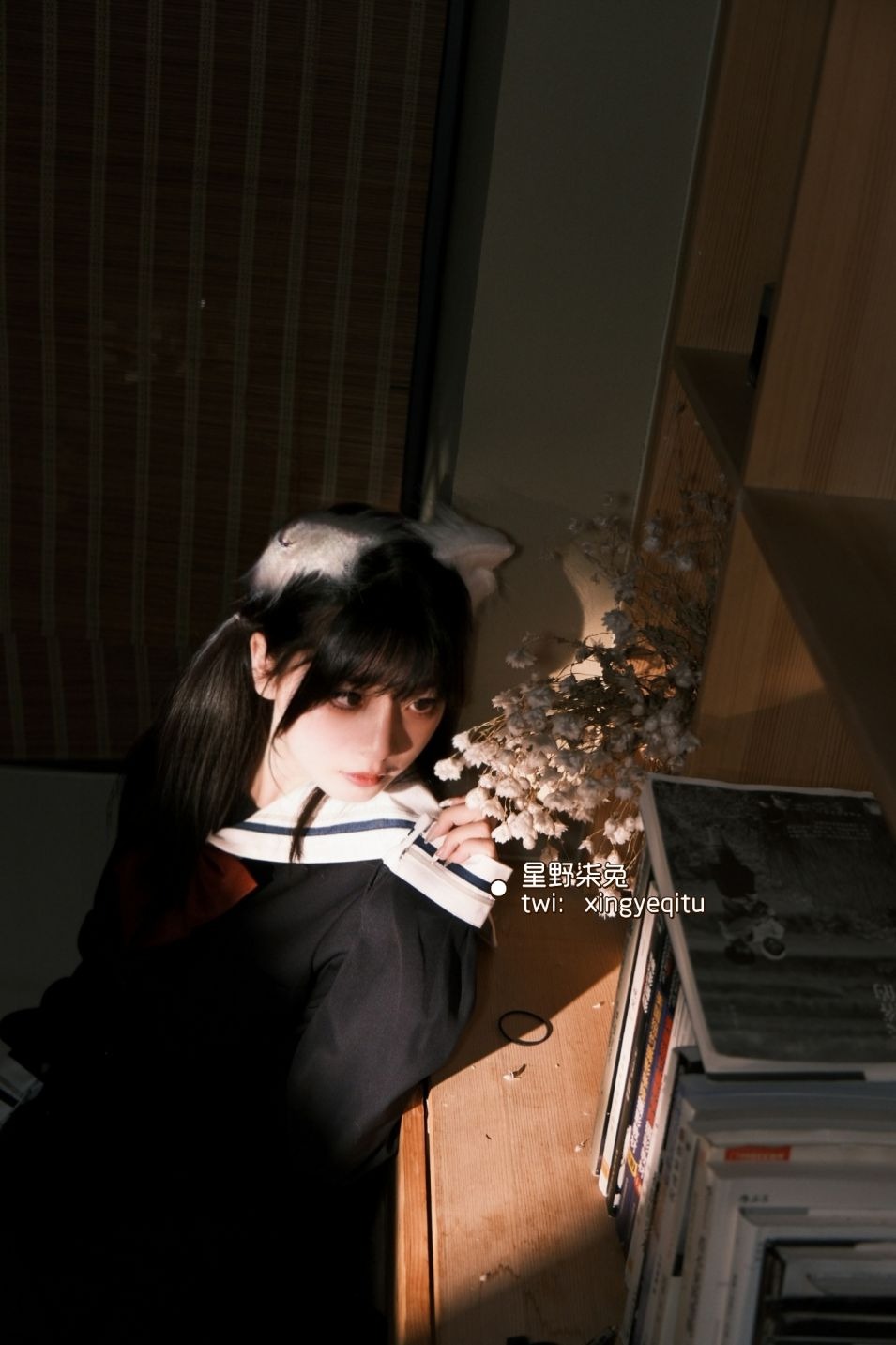 星野柒兔放课后的吔鱼少女59P1V417MB放学少女主题cos59张1视频417MB完整合集