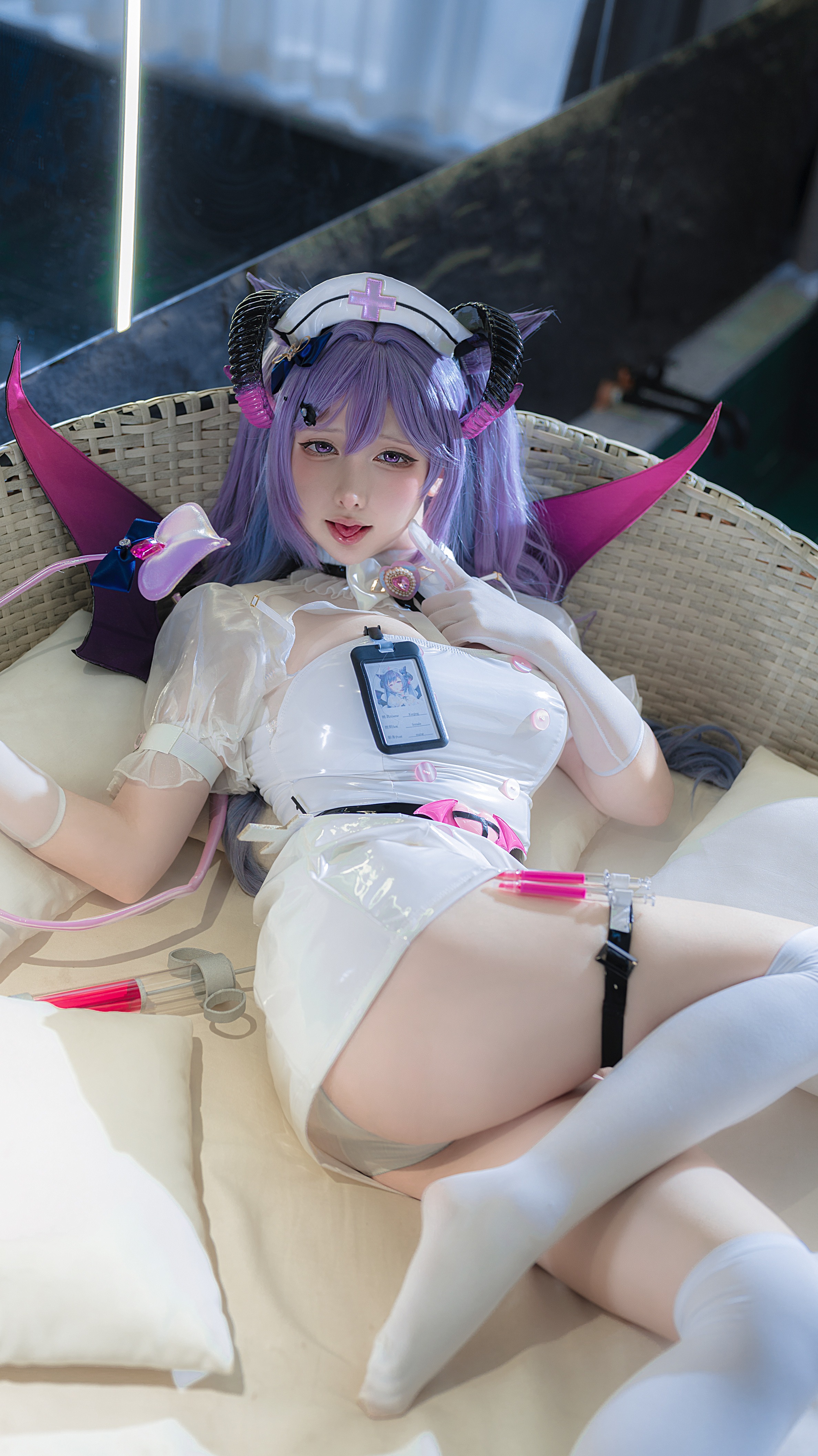 樱梨梨刻晴魅魔护士30P樱梨梨魅魔护士刻晴写真30P二次元诱惑每日必看