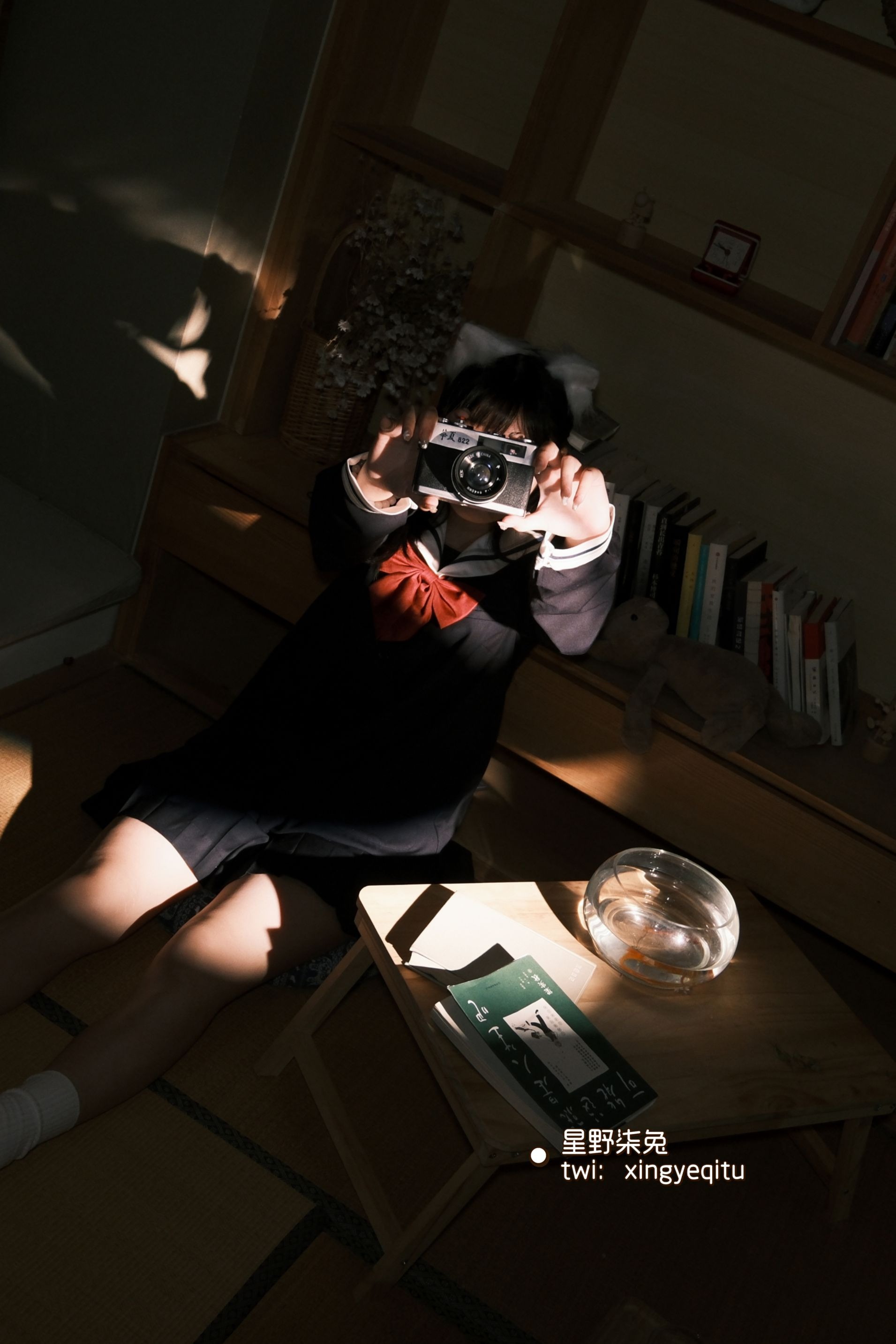 星野柒兔放课后的吔鱼少女59P1V417MB放学少女主题cos59张1视频417MB完整合集