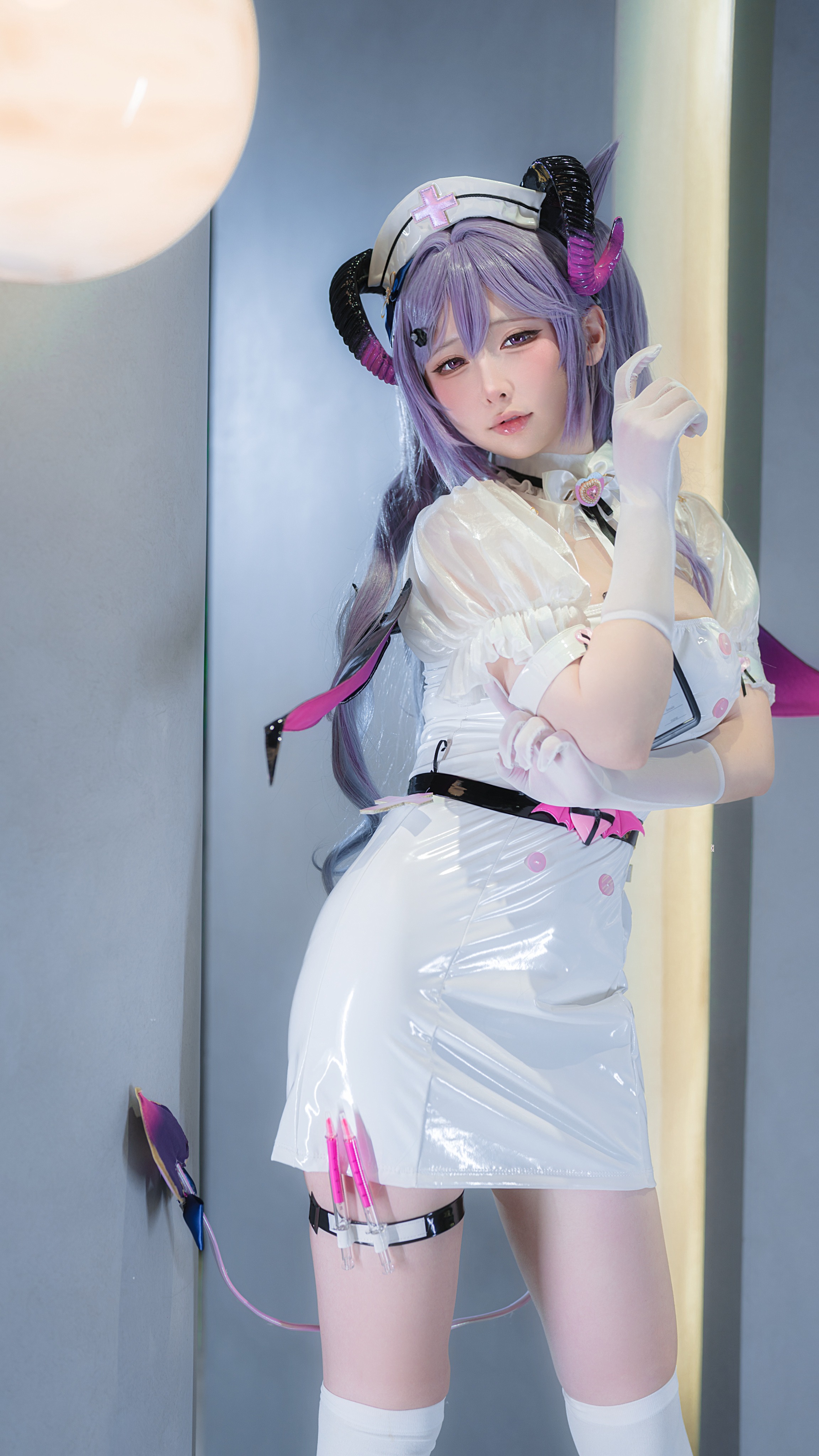 樱梨梨刻晴魅魔护士30P樱梨梨魅魔护士刻晴写真30P二次元诱惑每日必看