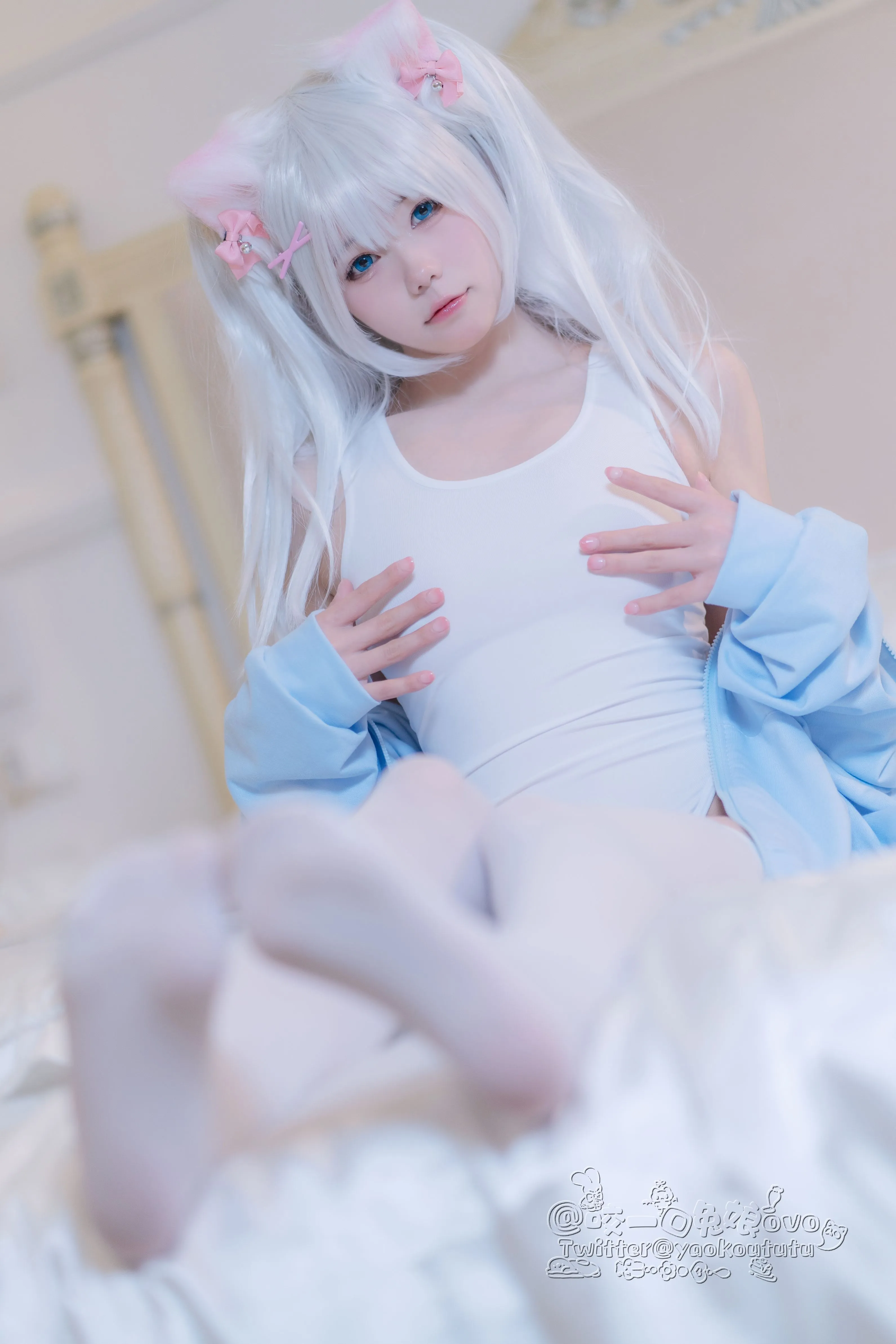 咬一口兔娘黏黏团子兔做你的猫56P1V0305网红写真