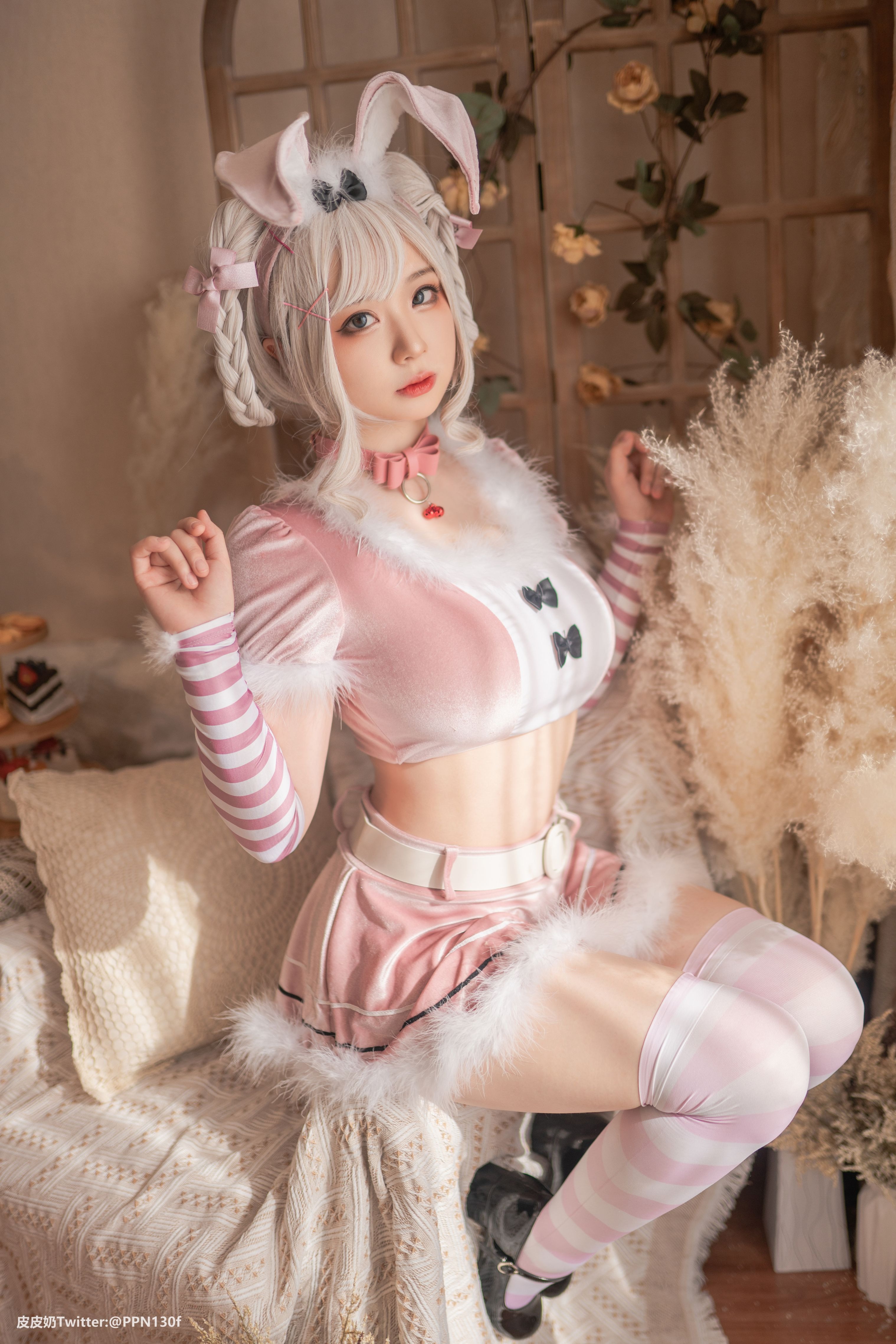 皮皮奶NO043Vol27粉色兔兔71P165GB0106完整合集