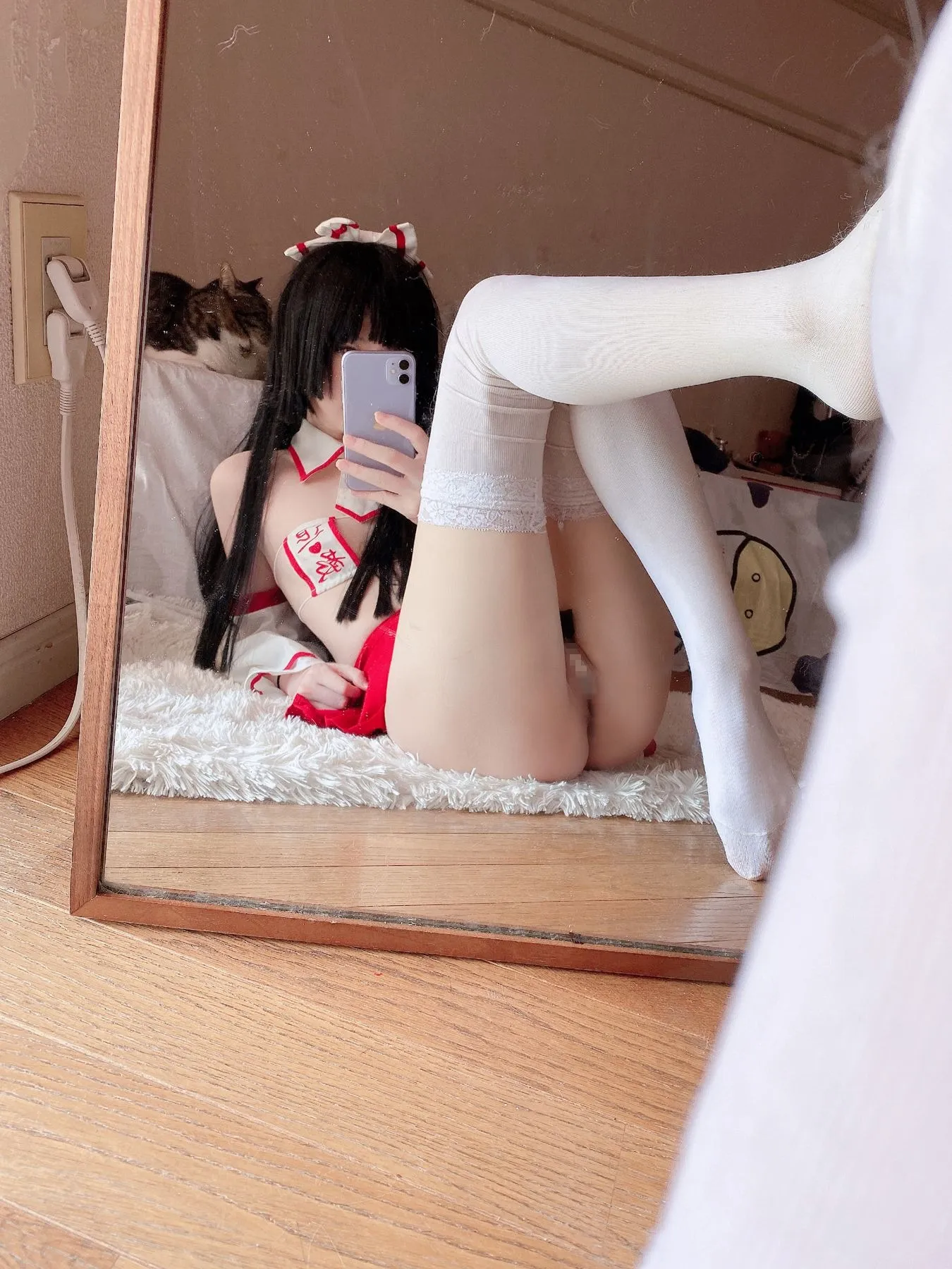习呆呆眼帯フラ巫女緊縛55P2V135MB精选