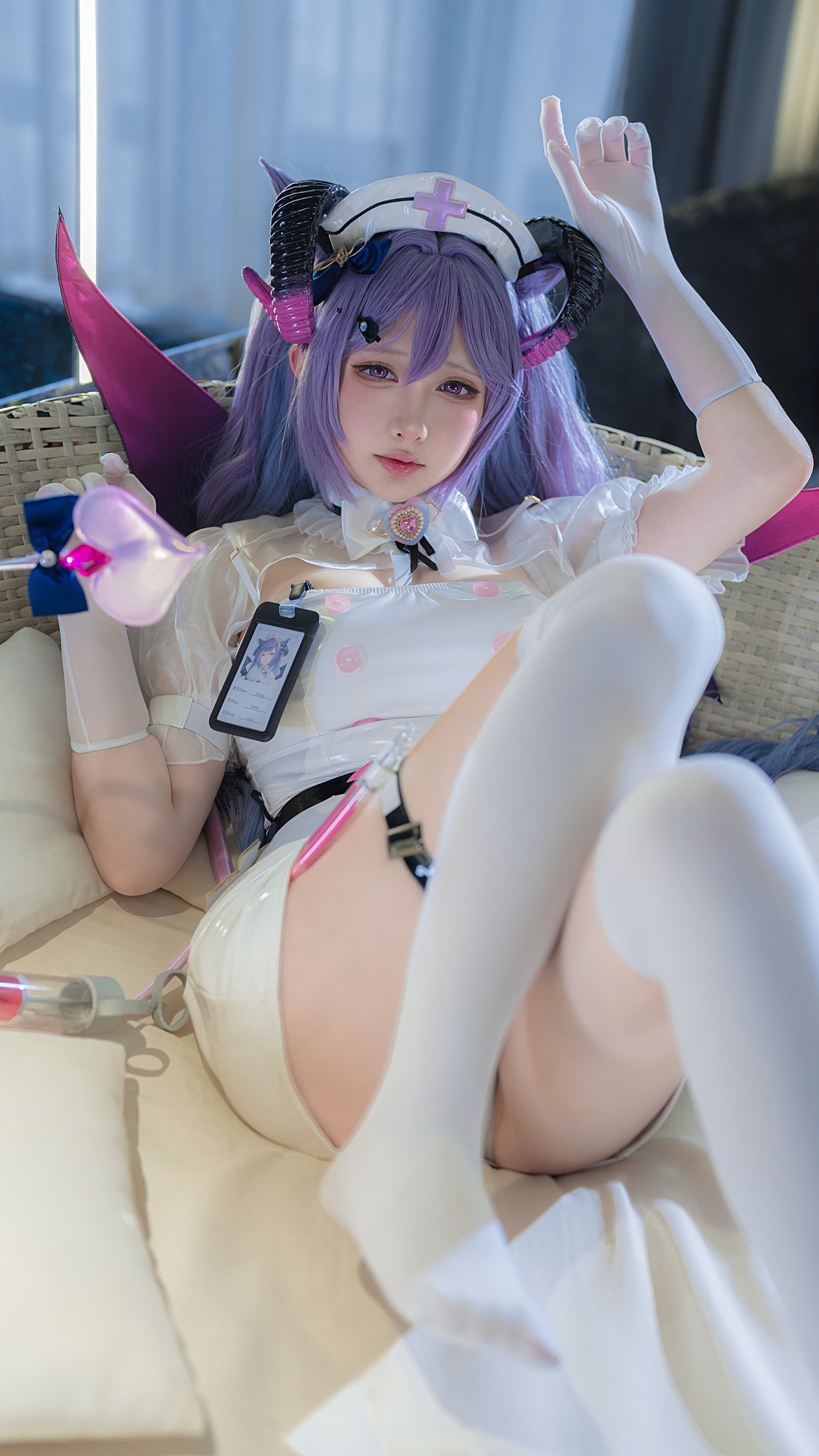 樱梨梨刻晴魅魔护士30P樱梨梨魅魔护士刻晴写真30P二次元诱惑每日必看