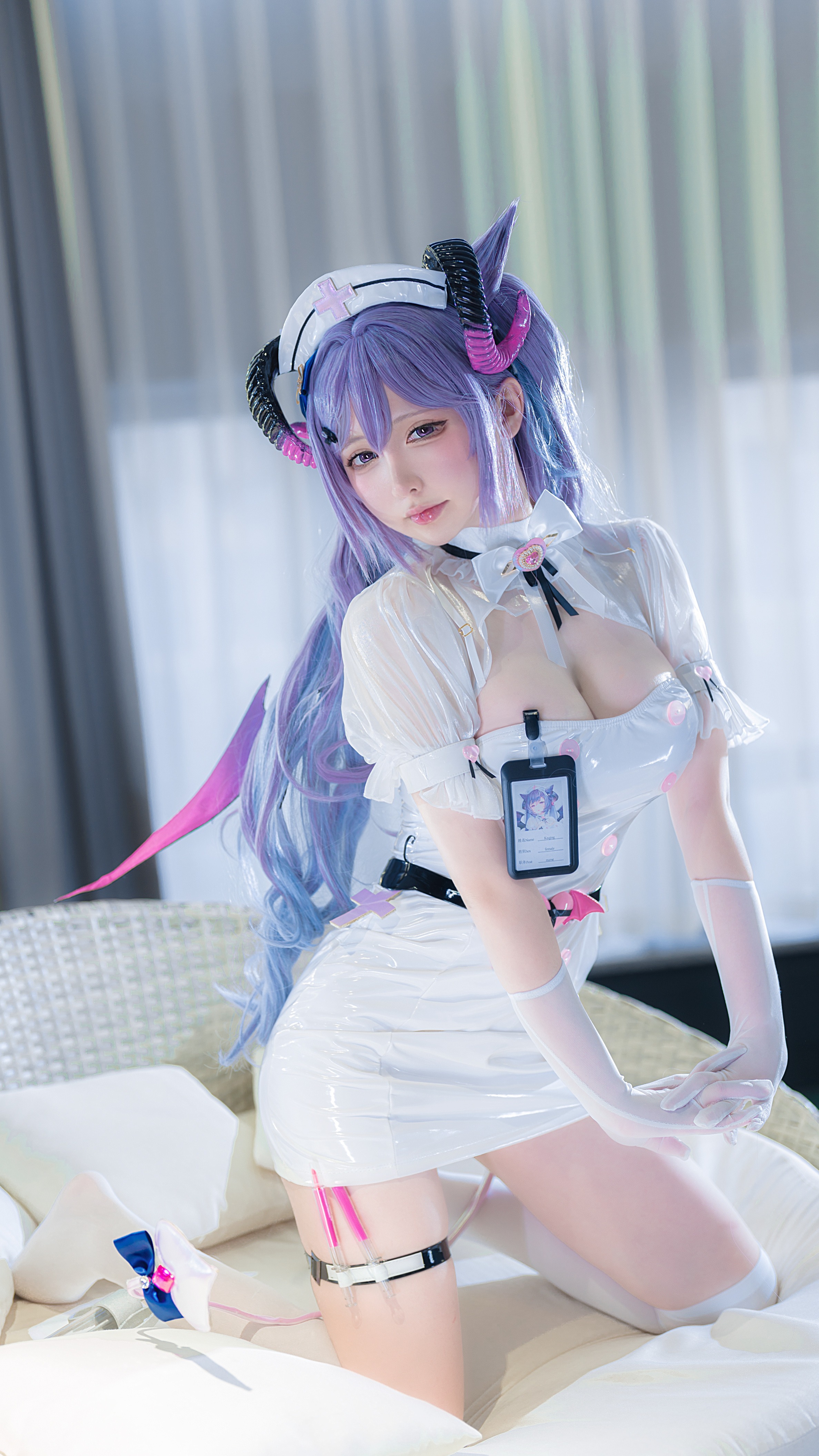 樱梨梨刻晴魅魔护士30P樱梨梨魅魔护士刻晴写真30P二次元诱惑每日必看