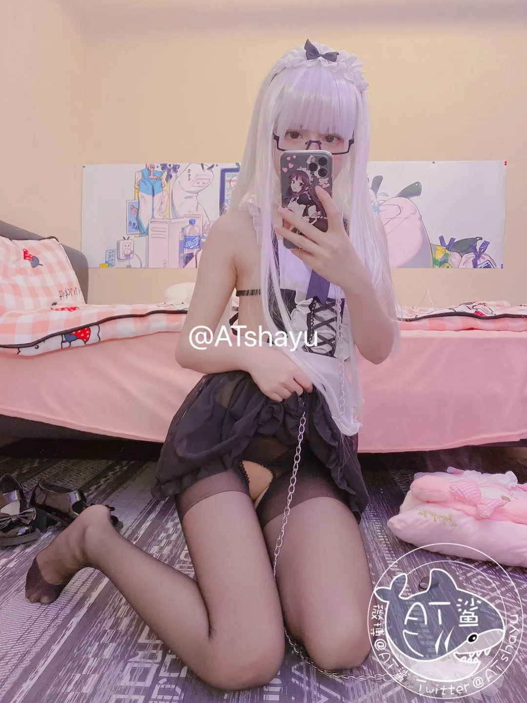 AT鲨女仆开档袜43P8MB0201精华合集
