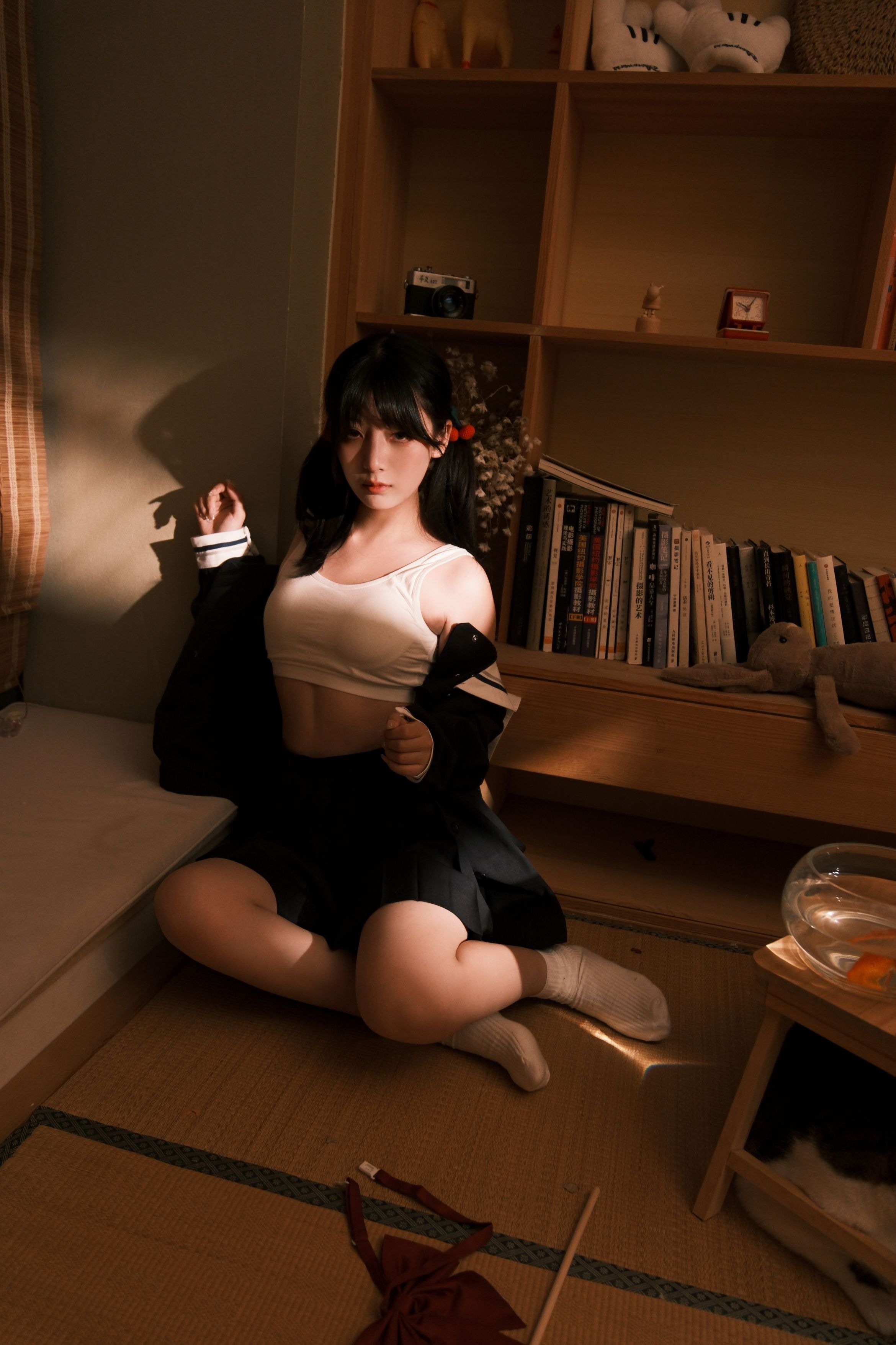 星野柒兔放课后的吔鱼少女59P1V417MB放学少女主题cos59张1视频417MB完整合集