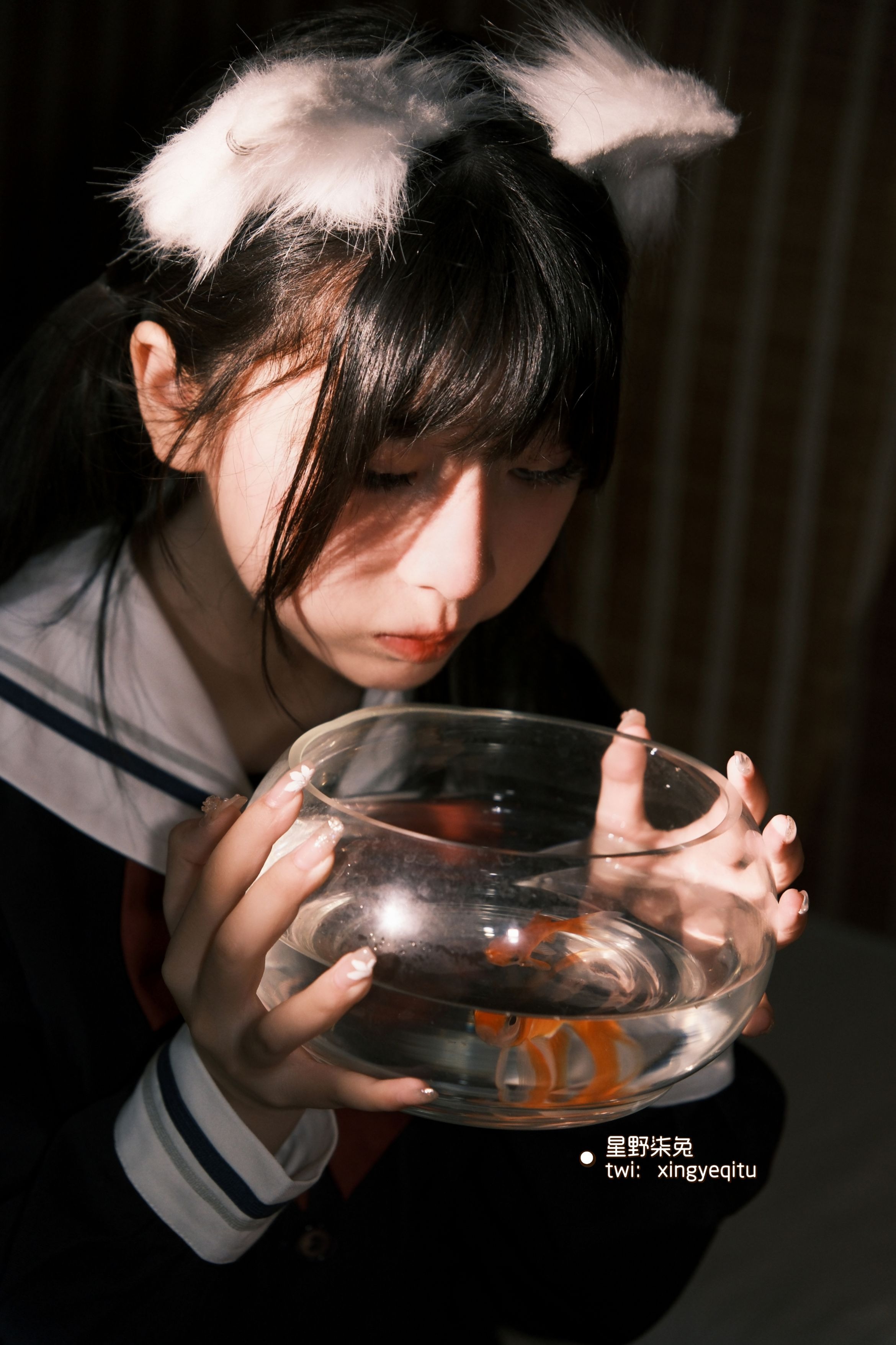 星野柒兔放课后的吔鱼少女59P1V417MB放学少女主题cos59张1视频417MB完整合集
