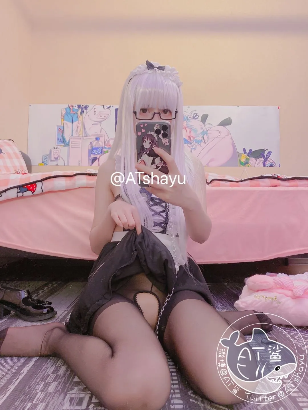 AT鲨女仆开档袜43P8MB0201精华合集