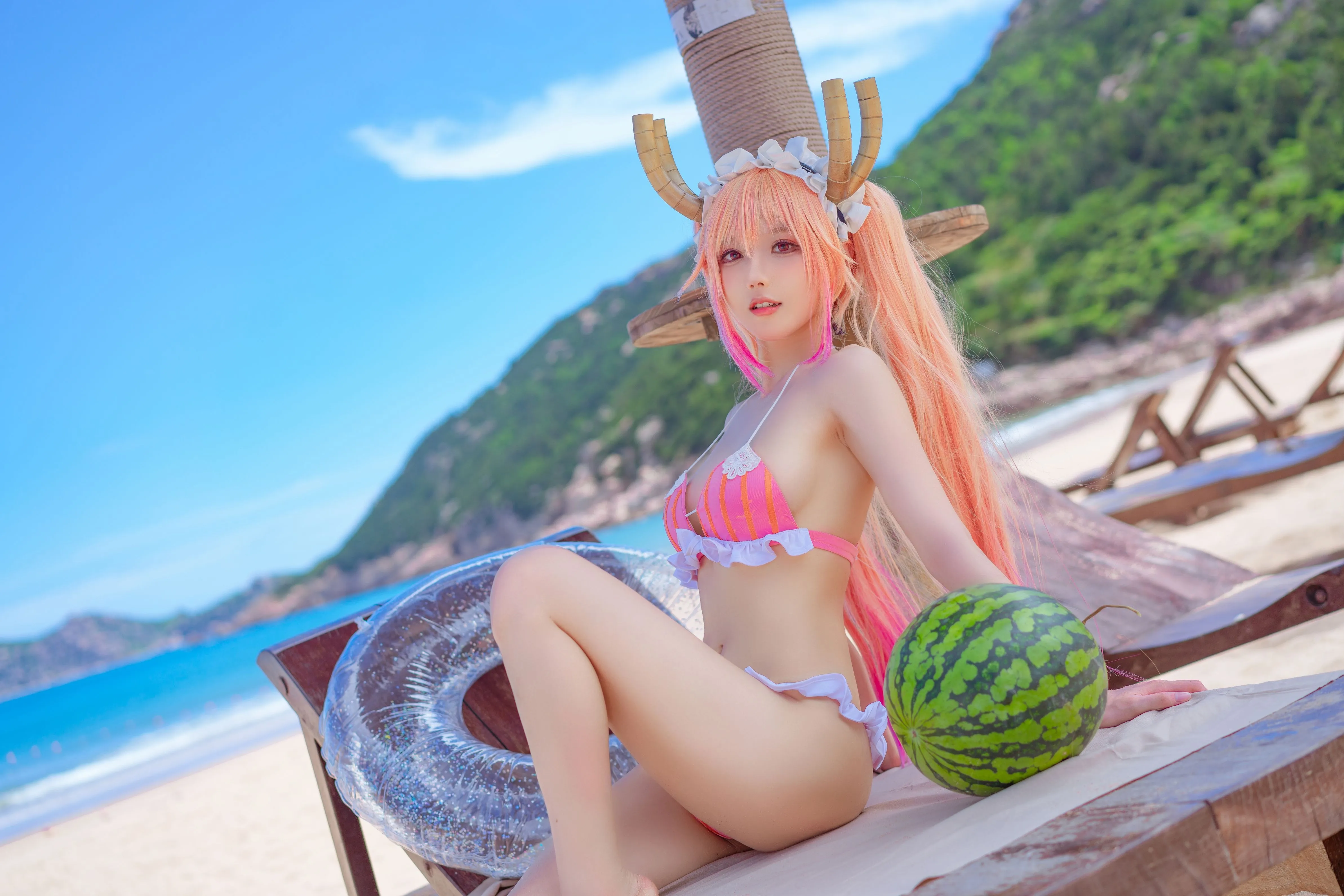 阿包也是兔娘10月舰长图龙女仆泳装23P507MB原版写真