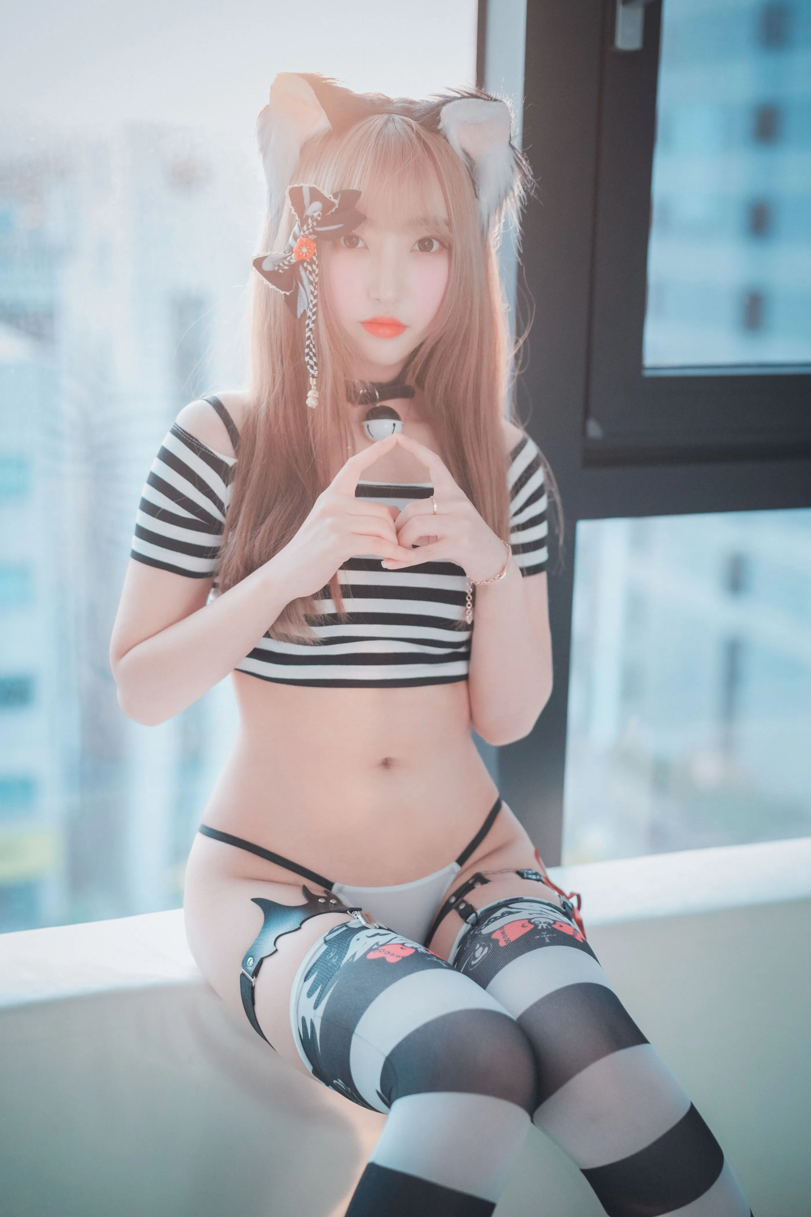 Hanari???DJAWACatgirlinStripes91P814MB高清无水印