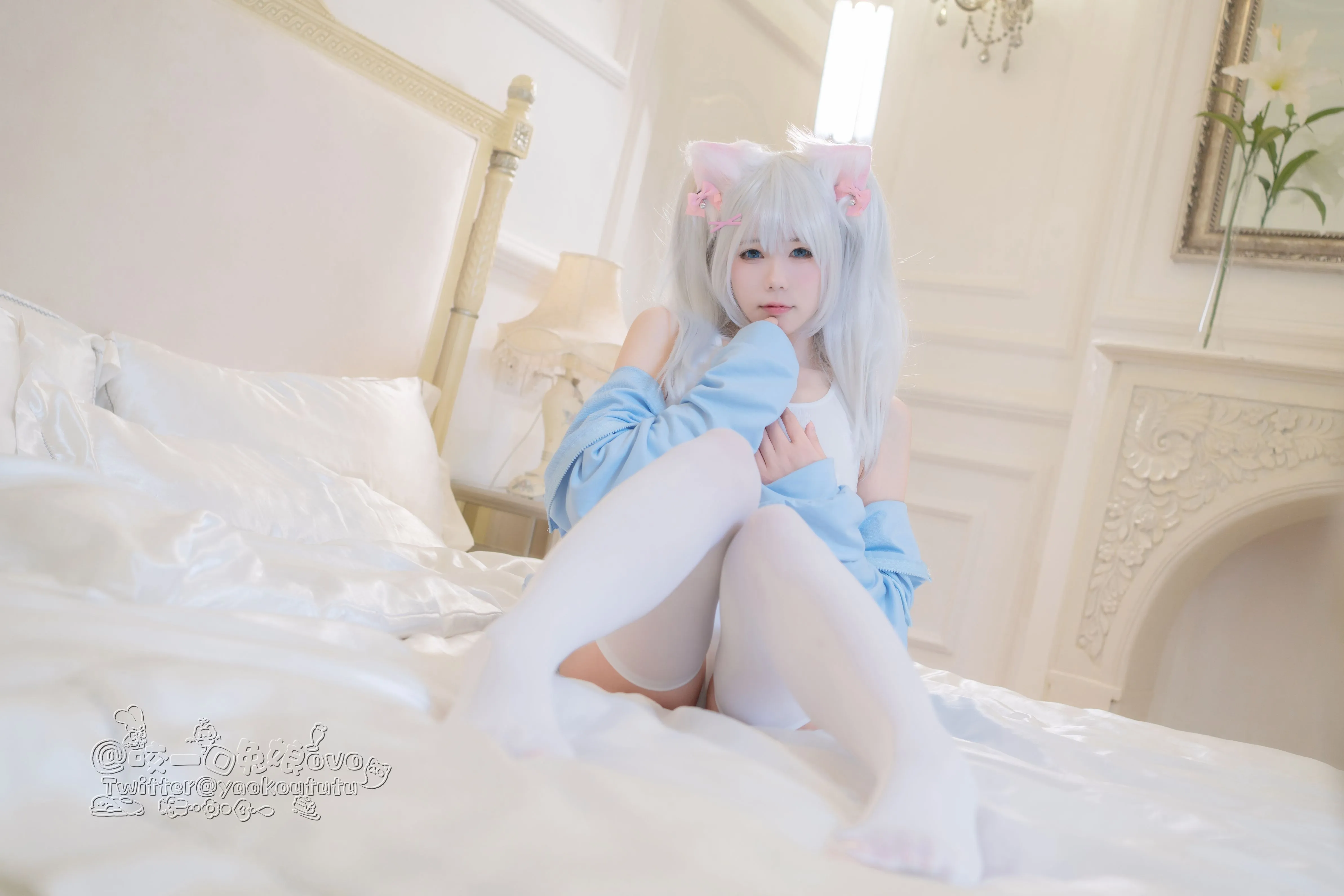 咬一口兔娘黏黏团子兔做你的猫56P1V0305网红写真