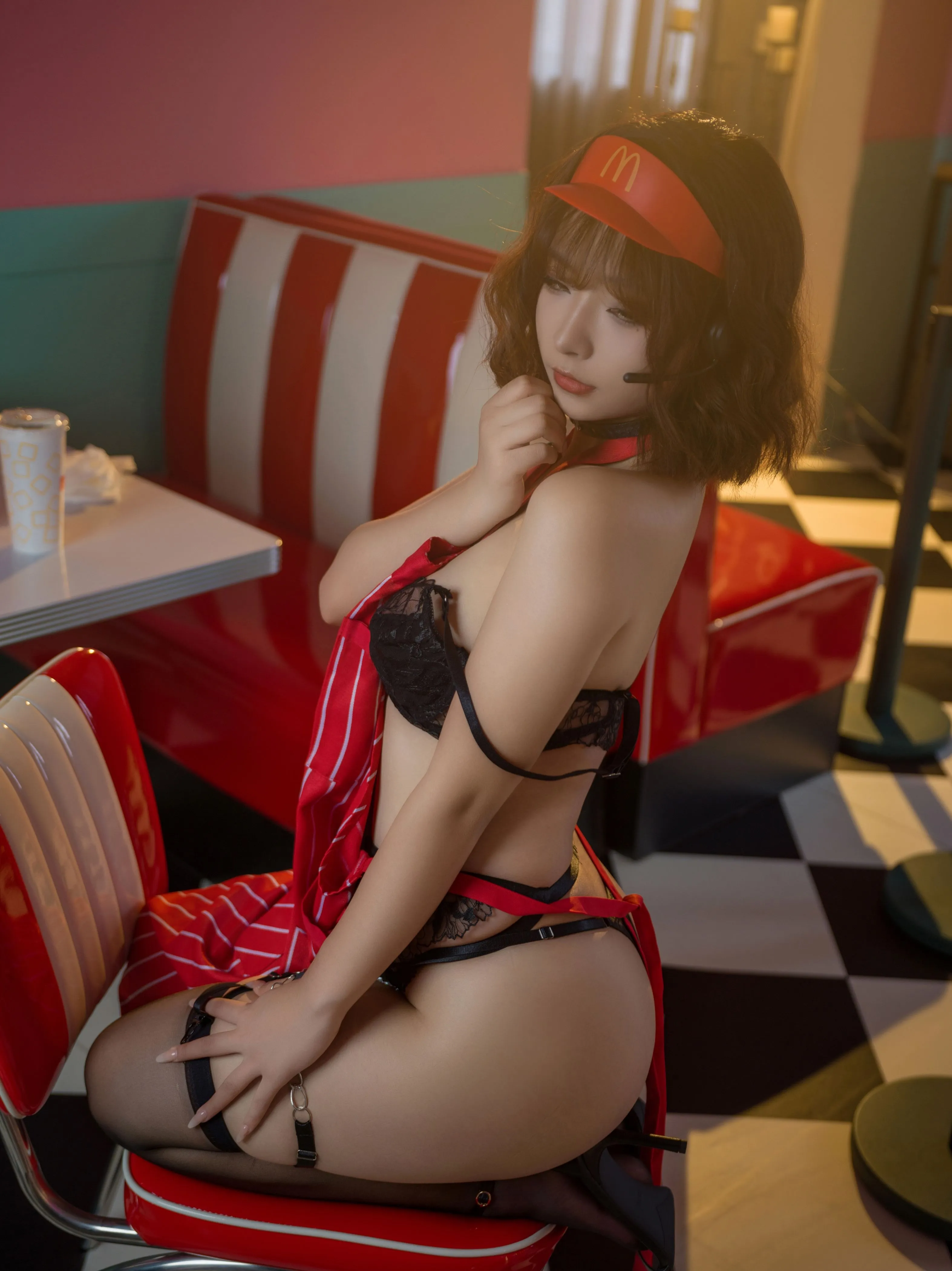yuuhui玉汇麦当劳的女服务员149P1211收藏必备