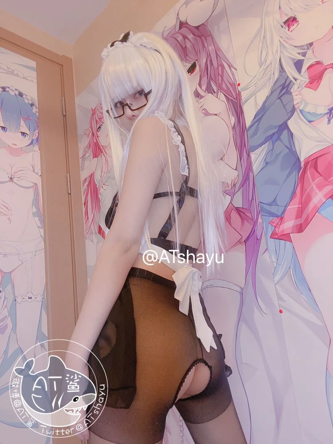 AT鲨女仆开档袜43P8MB0201精华合集