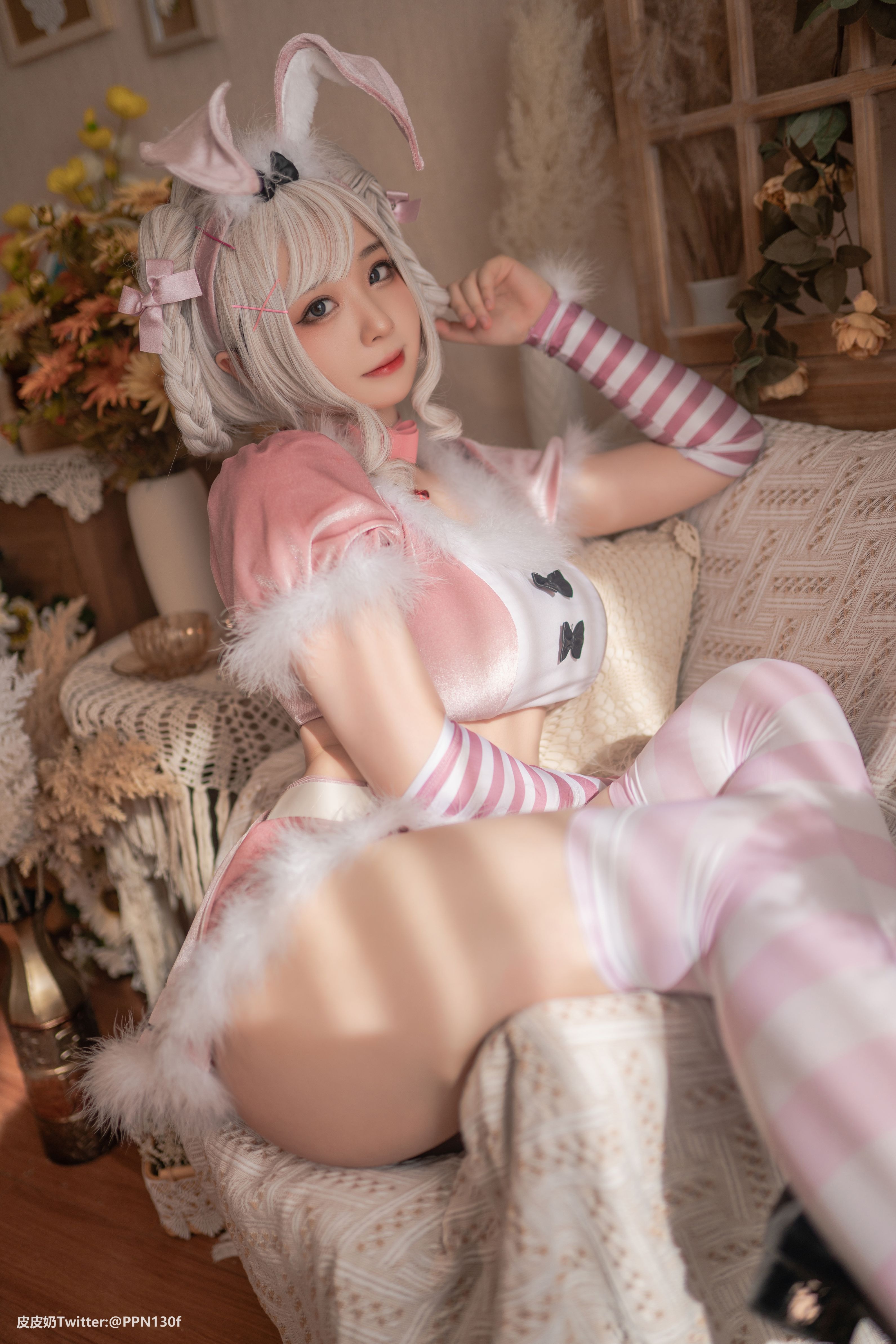 皮皮奶NO043Vol27粉色兔兔71P165GB0106完整合集