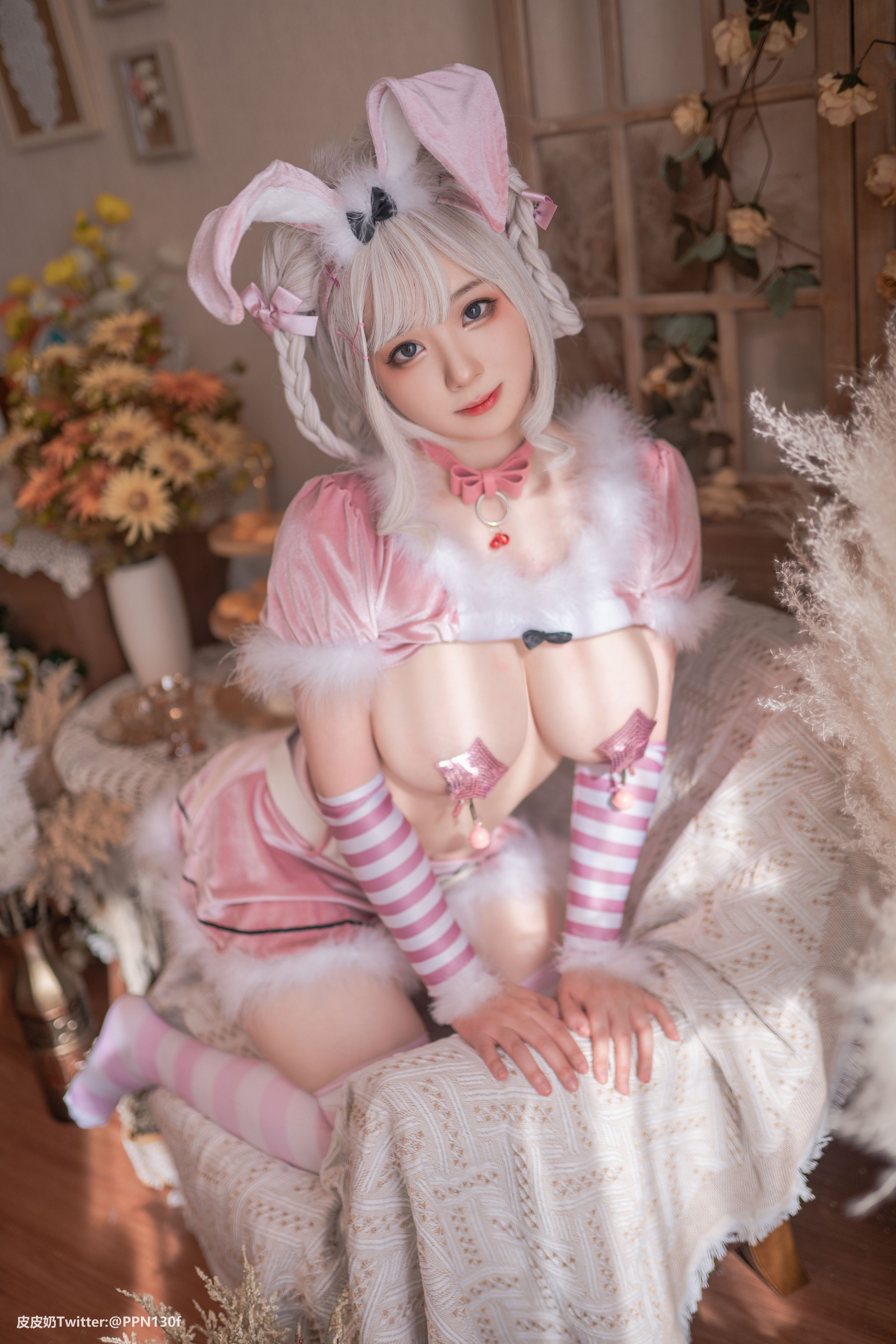 皮皮奶NO043Vol27粉色兔兔71P165GB0106完整合集