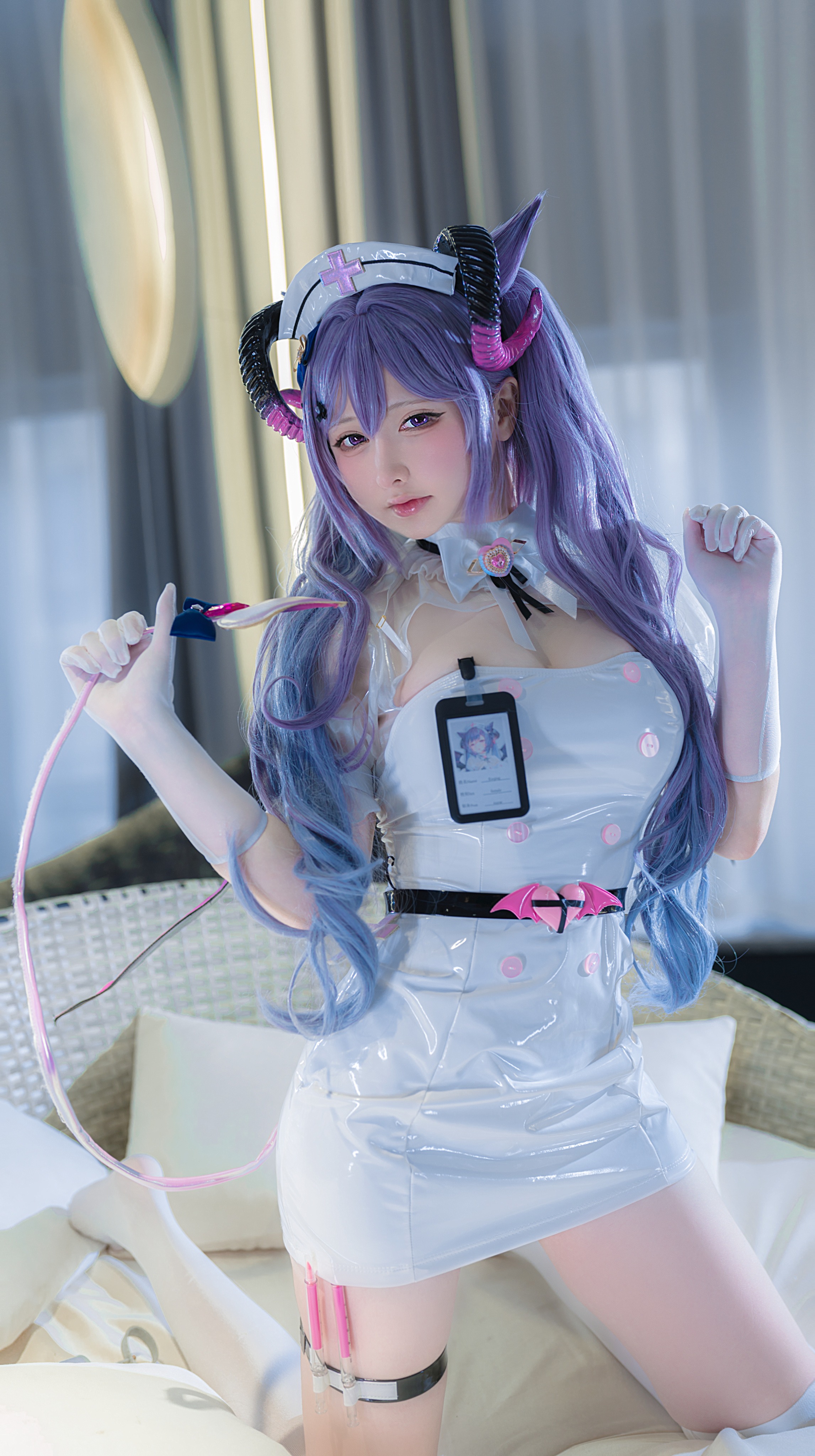 樱梨梨刻晴魅魔护士30P樱梨梨魅魔护士刻晴写真30P二次元诱惑每日必看