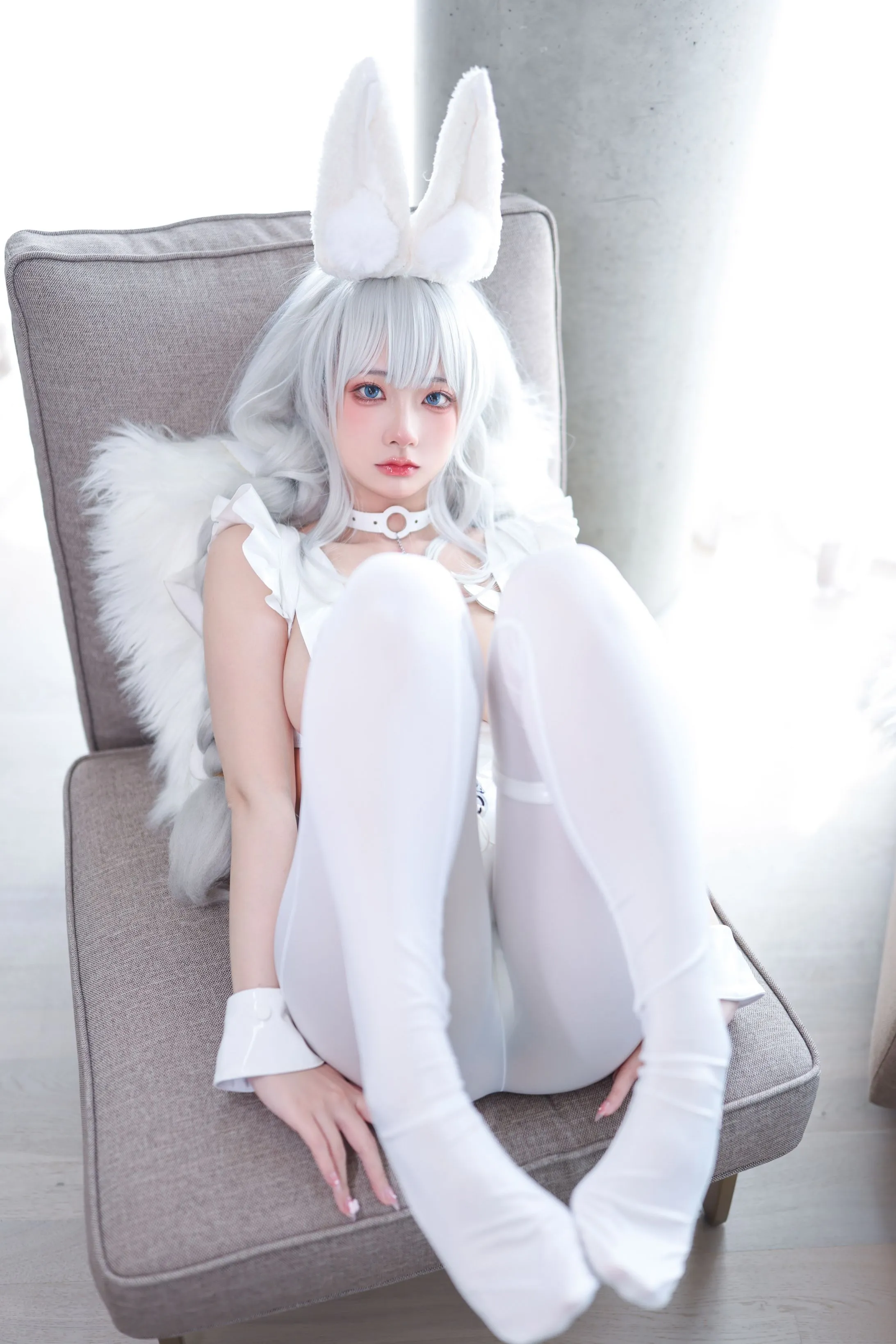 wendydydydy酱油恶毒懒懒的白兔0105高清写真