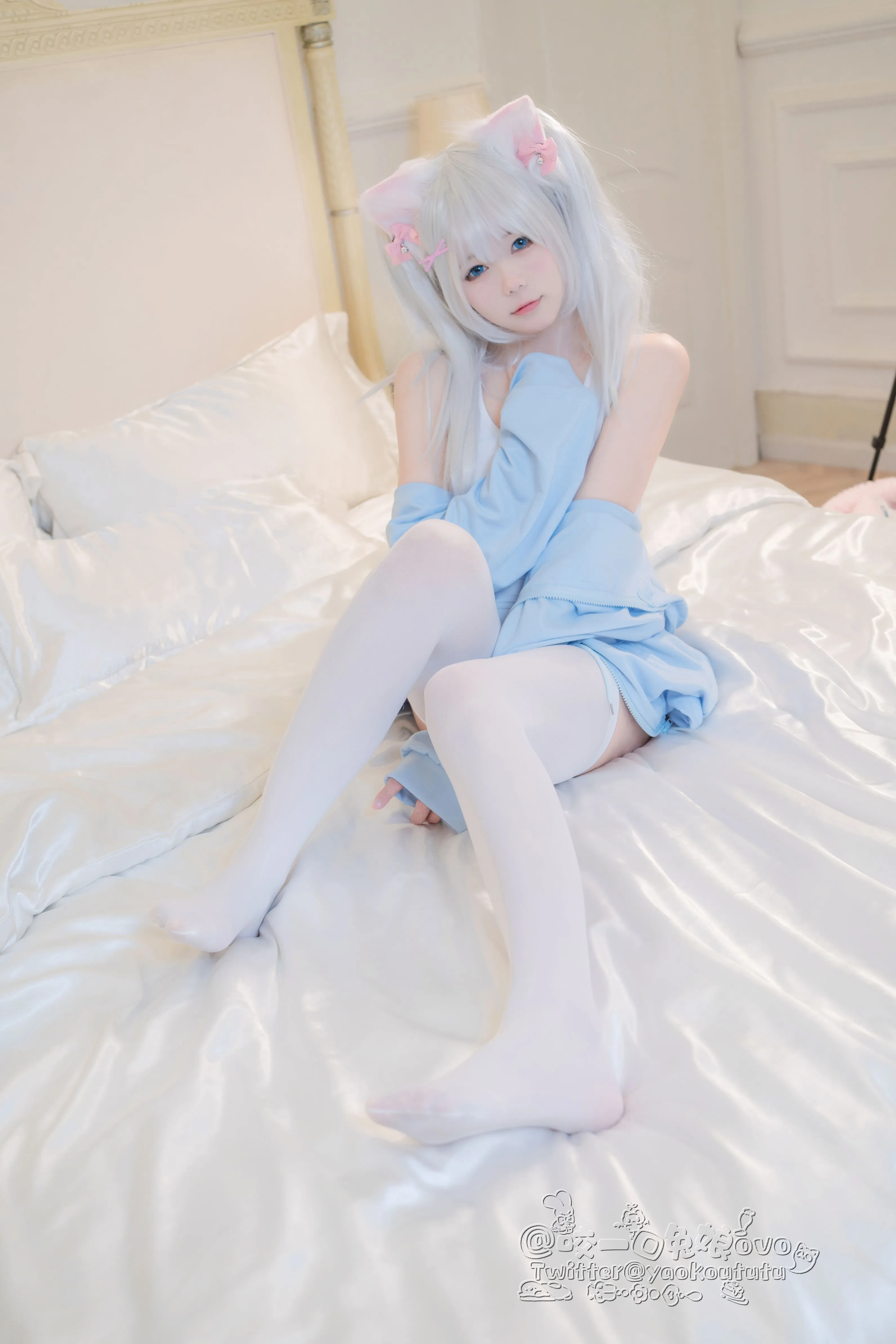 咬一口兔娘黏黏团子兔做你的猫56P1V0305网红写真