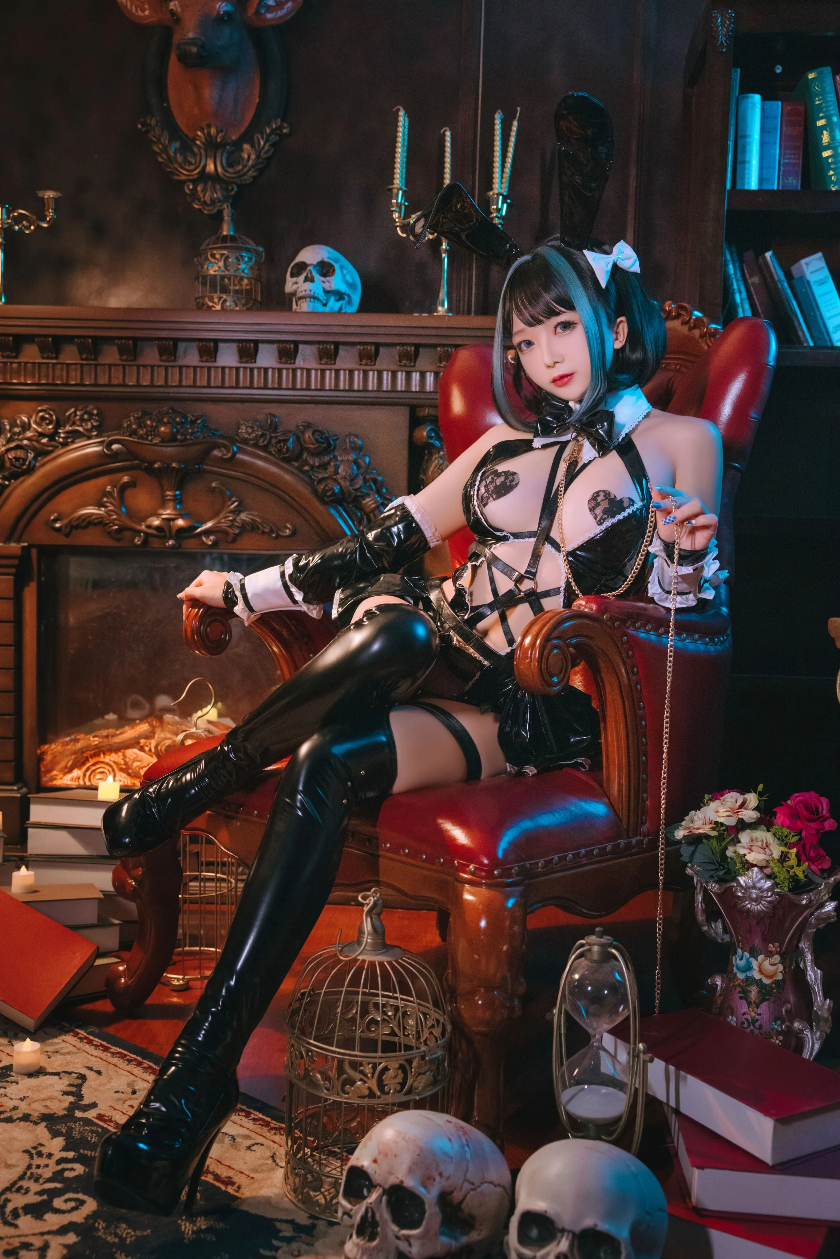 日奈娇万圣恶魔皮衣66P139GB爆款写真