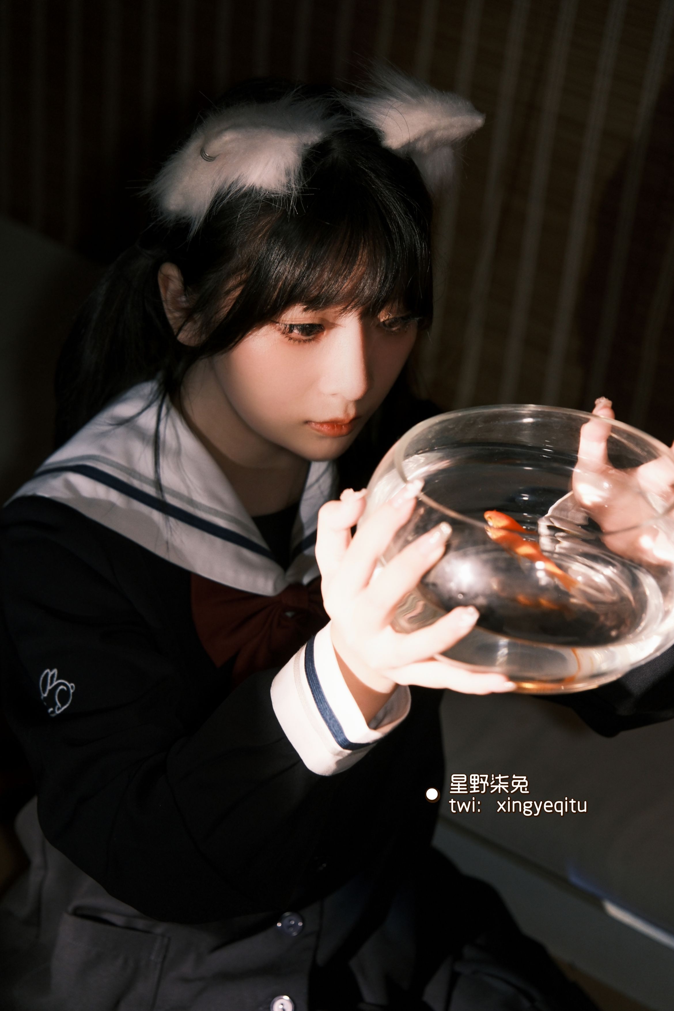 星野柒兔放课后的吔鱼少女59P1V417MB放学少女主题cos59张1视频417MB完整合集