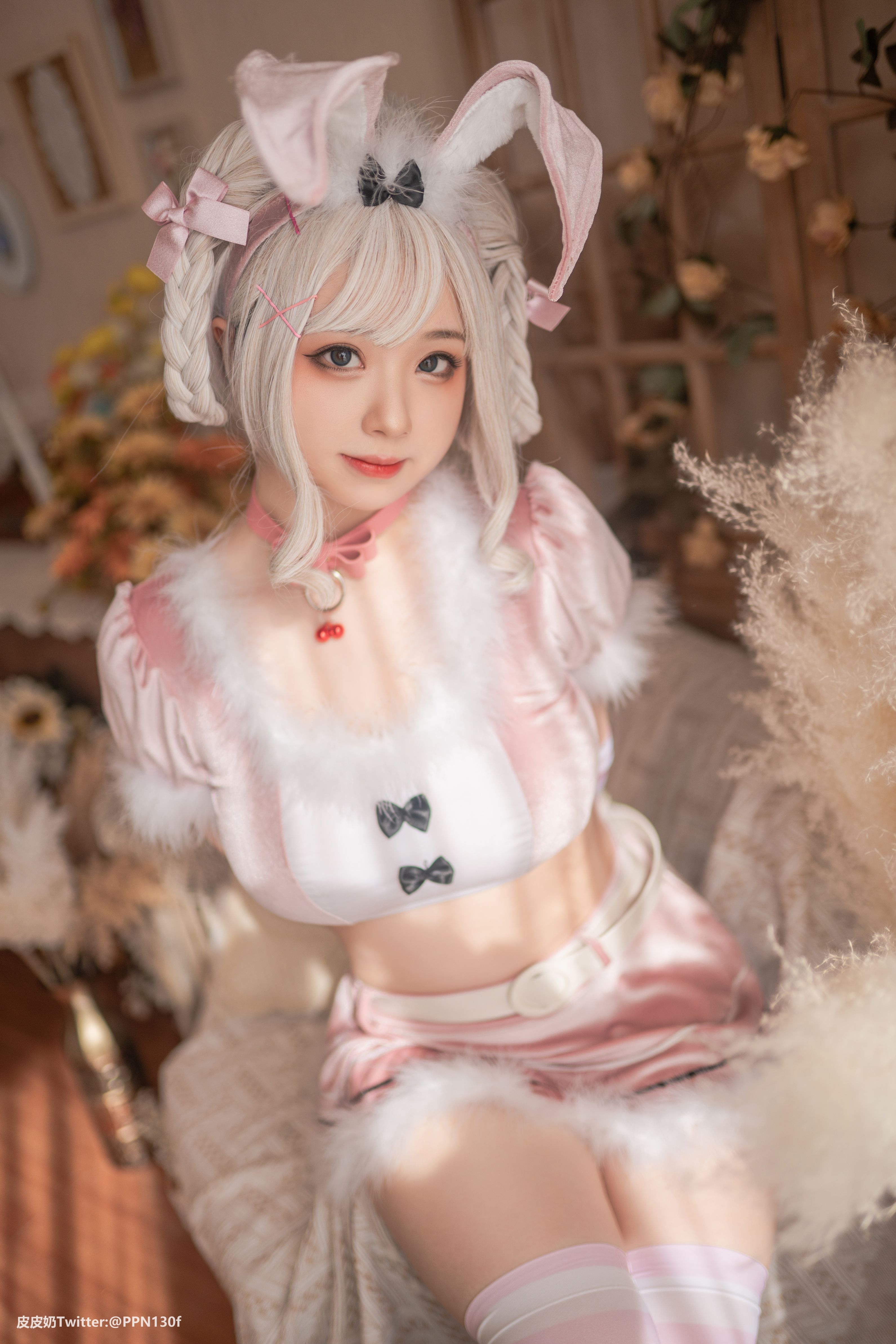 皮皮奶NO043Vol27粉色兔兔71P165GB0106完整合集