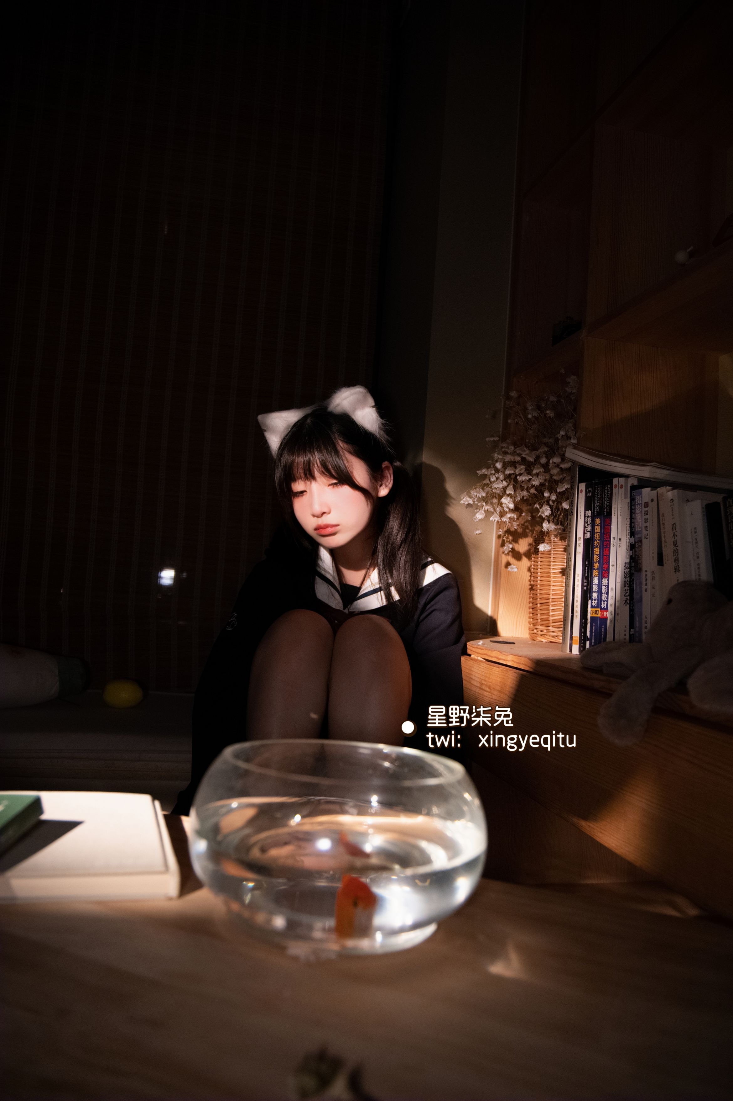 星野柒兔放课后的吔鱼少女59P1V417MB放学少女主题cos59张1视频417MB完整合集