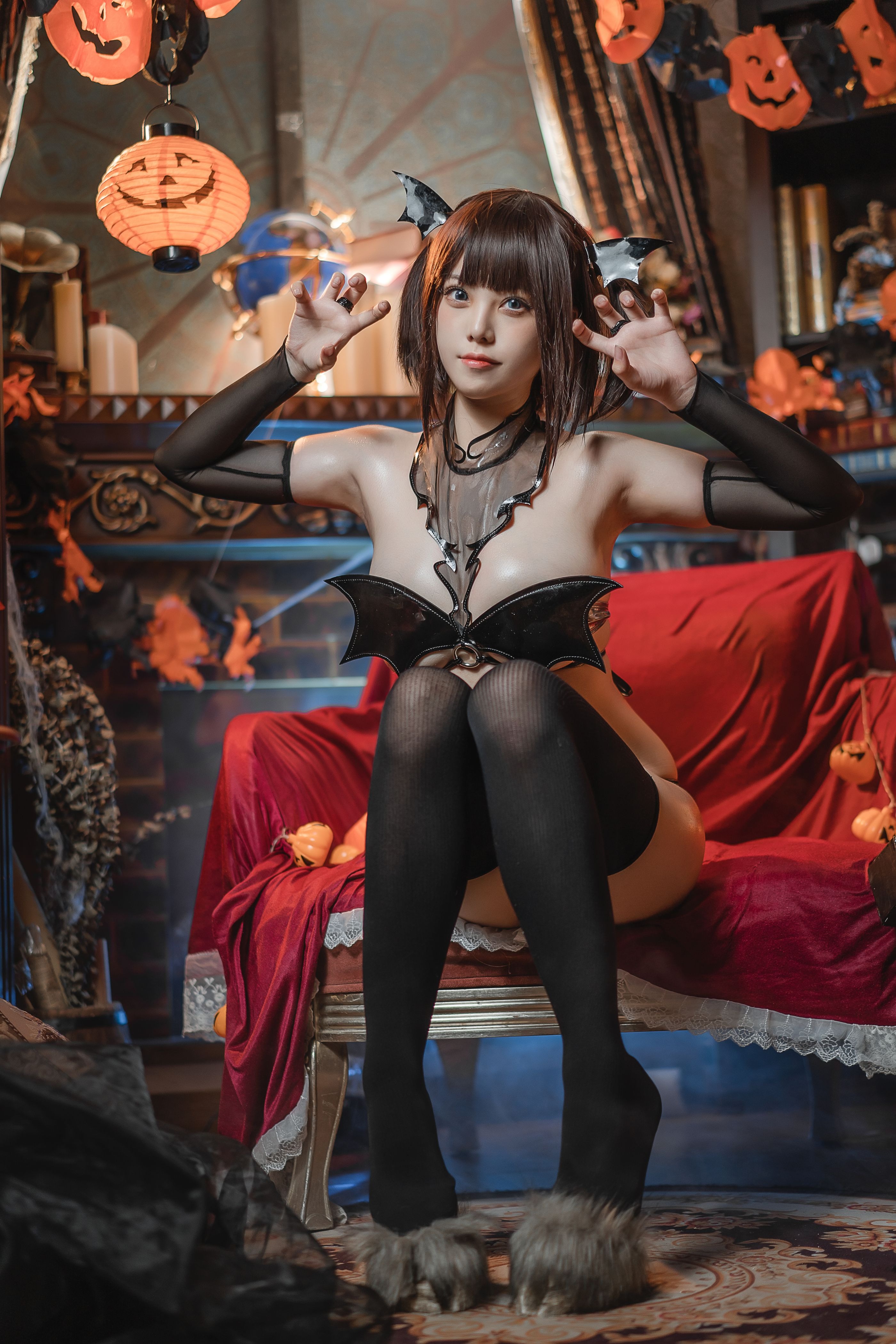 蜜汁猫裘NO81羊蹄魅魔50P109GB完整版