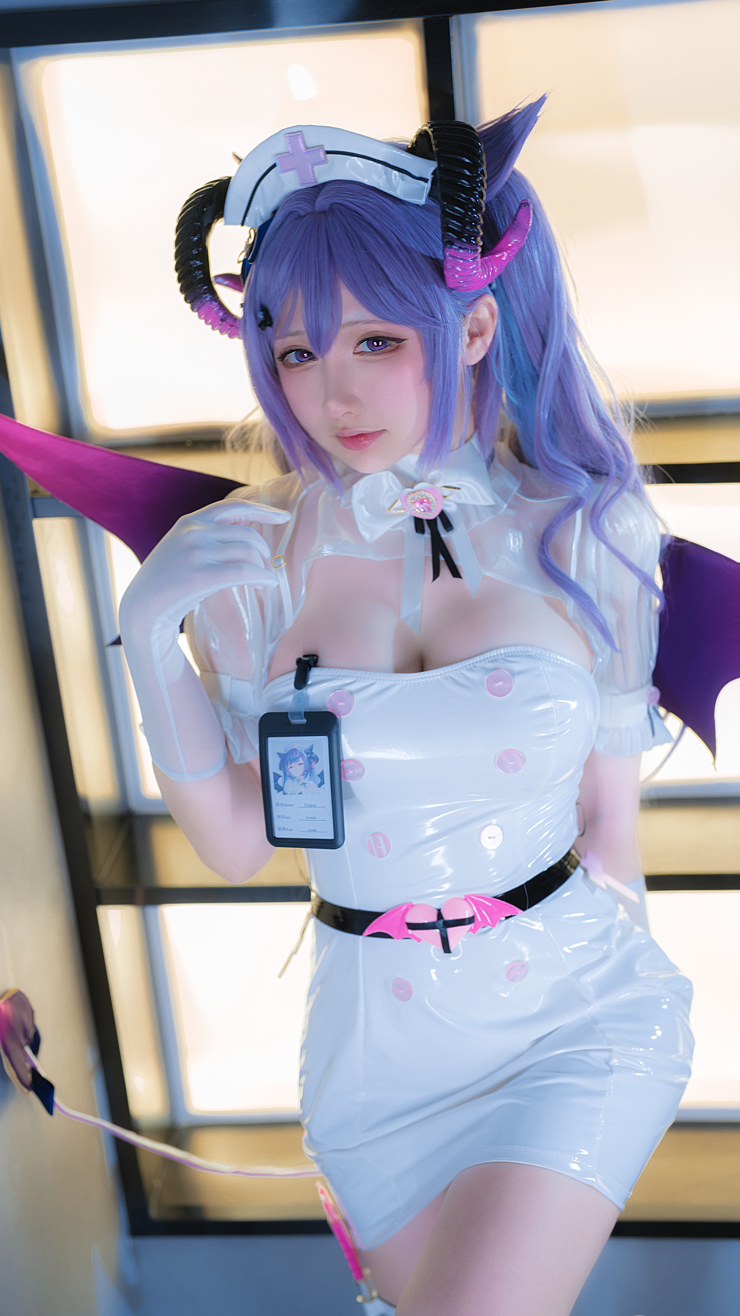 樱梨梨刻晴魅魔护士30P樱梨梨魅魔护士刻晴写真30P二次元诱惑每日必看