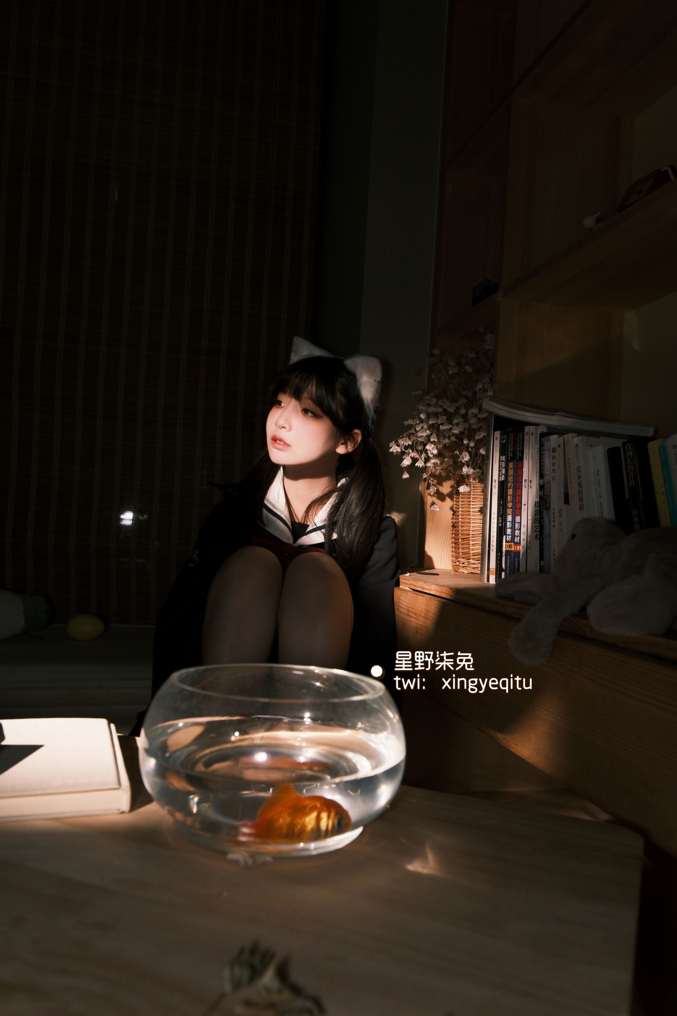 星野柒兔放课后的吔鱼少女59P1V417MB放学少女主题cos59张1视频417MB完整合集