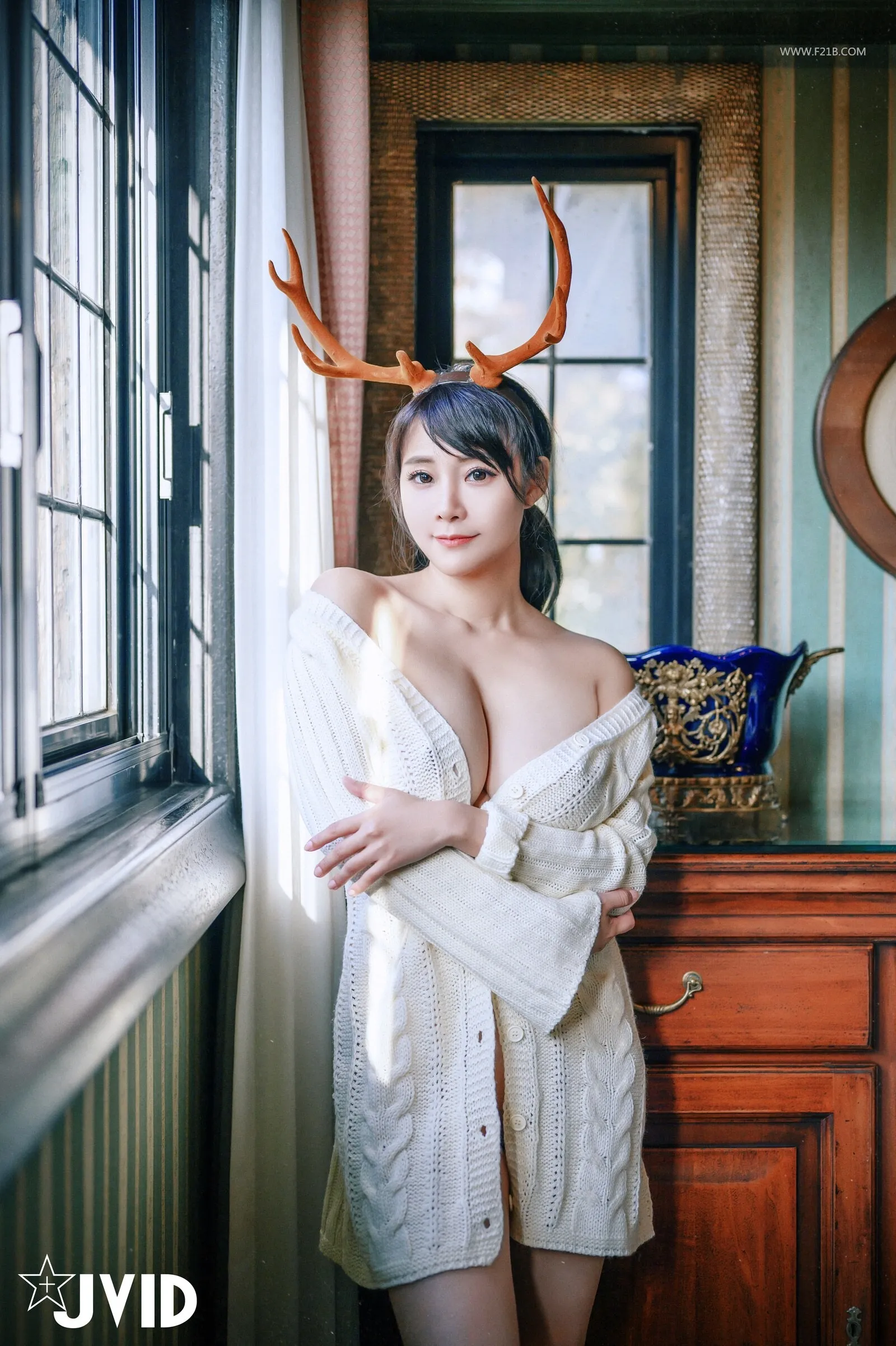 JVID乐乐鹿角女孩的报恩161P02134K图集
