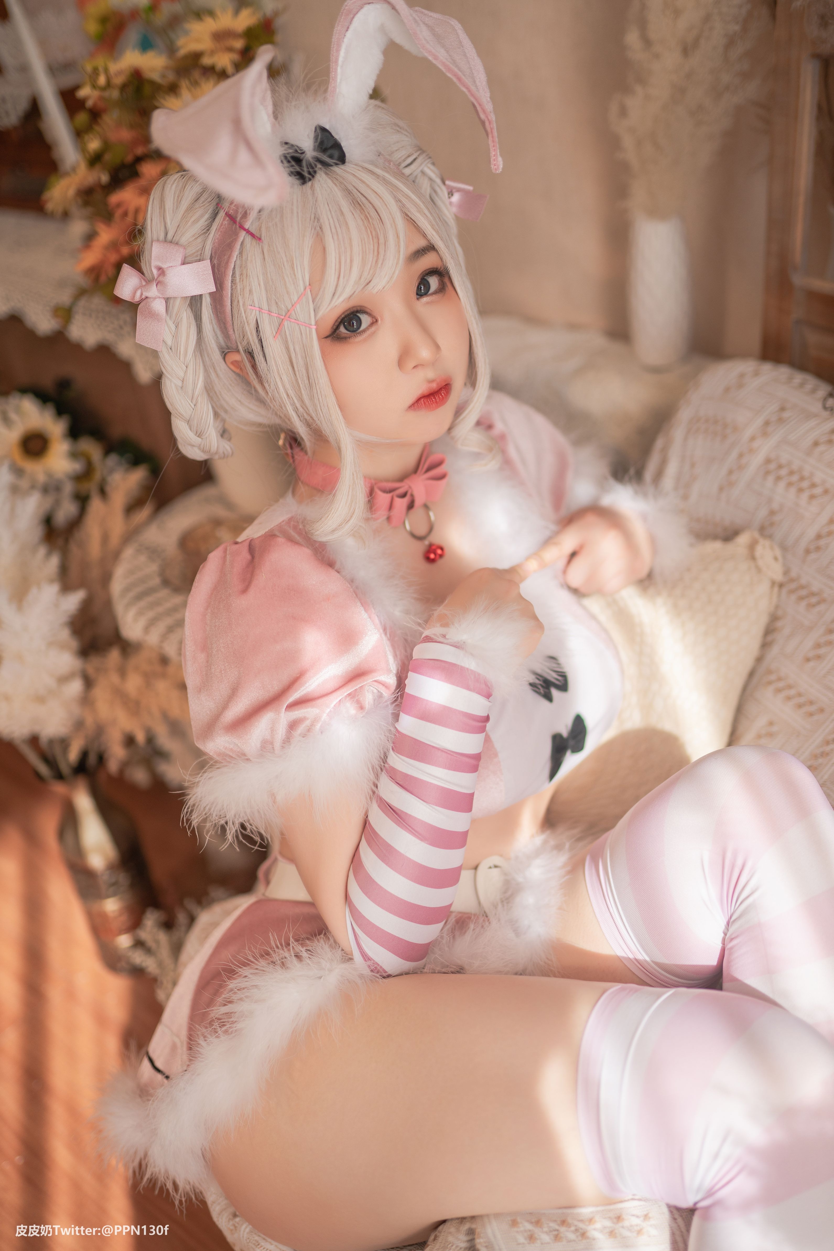皮皮奶NO043Vol27粉色兔兔71P165GB0106完整合集