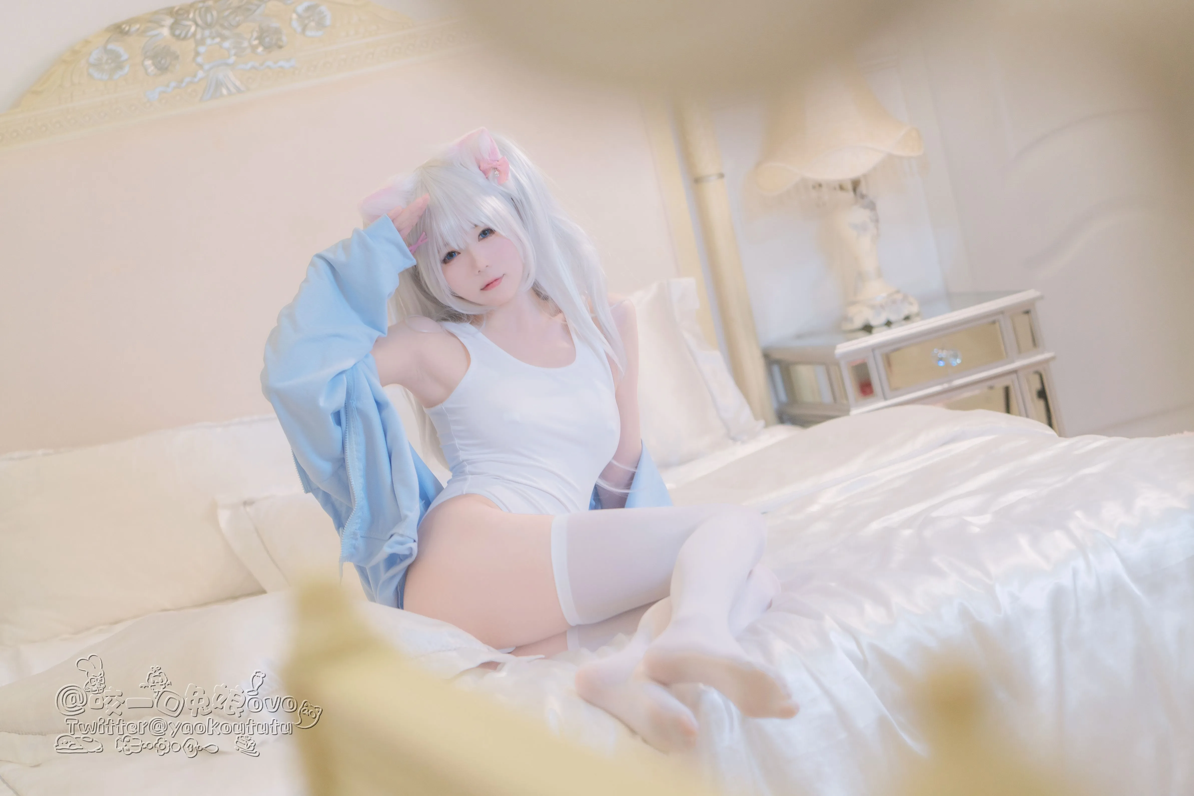 咬一口兔娘黏黏团子兔做你的猫56P1V0305网红写真