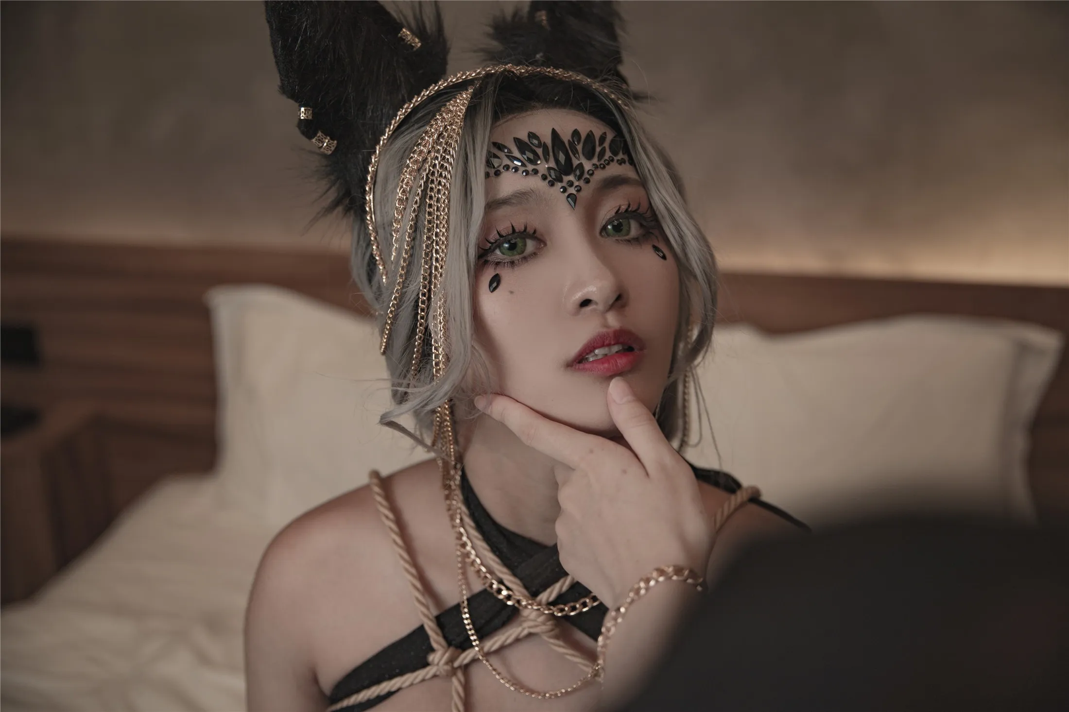 洛璃LoLiSAMA狼少女狼女的调教130P0306精选