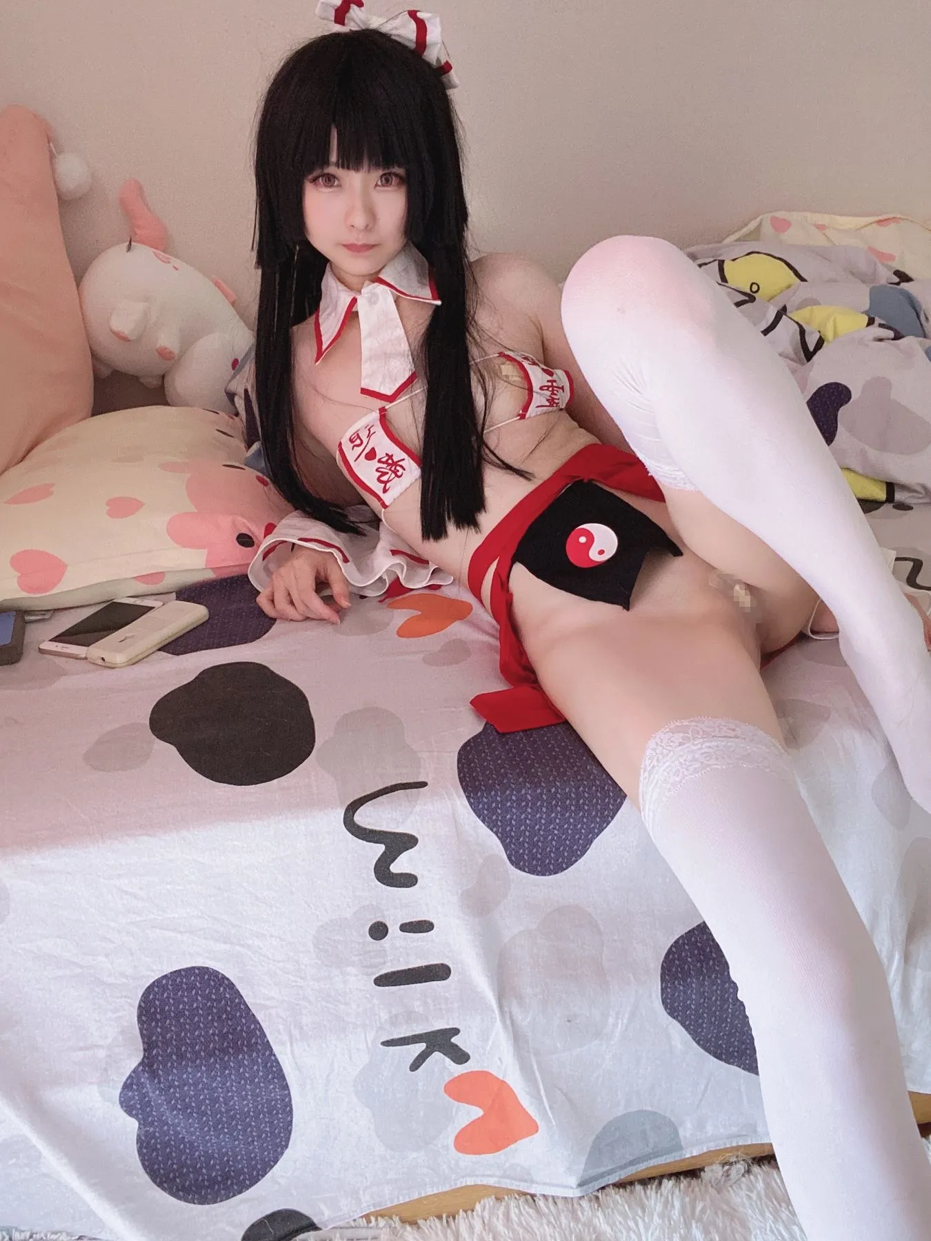 习呆呆眼帯フラ巫女緊縛55P2V135MB精选