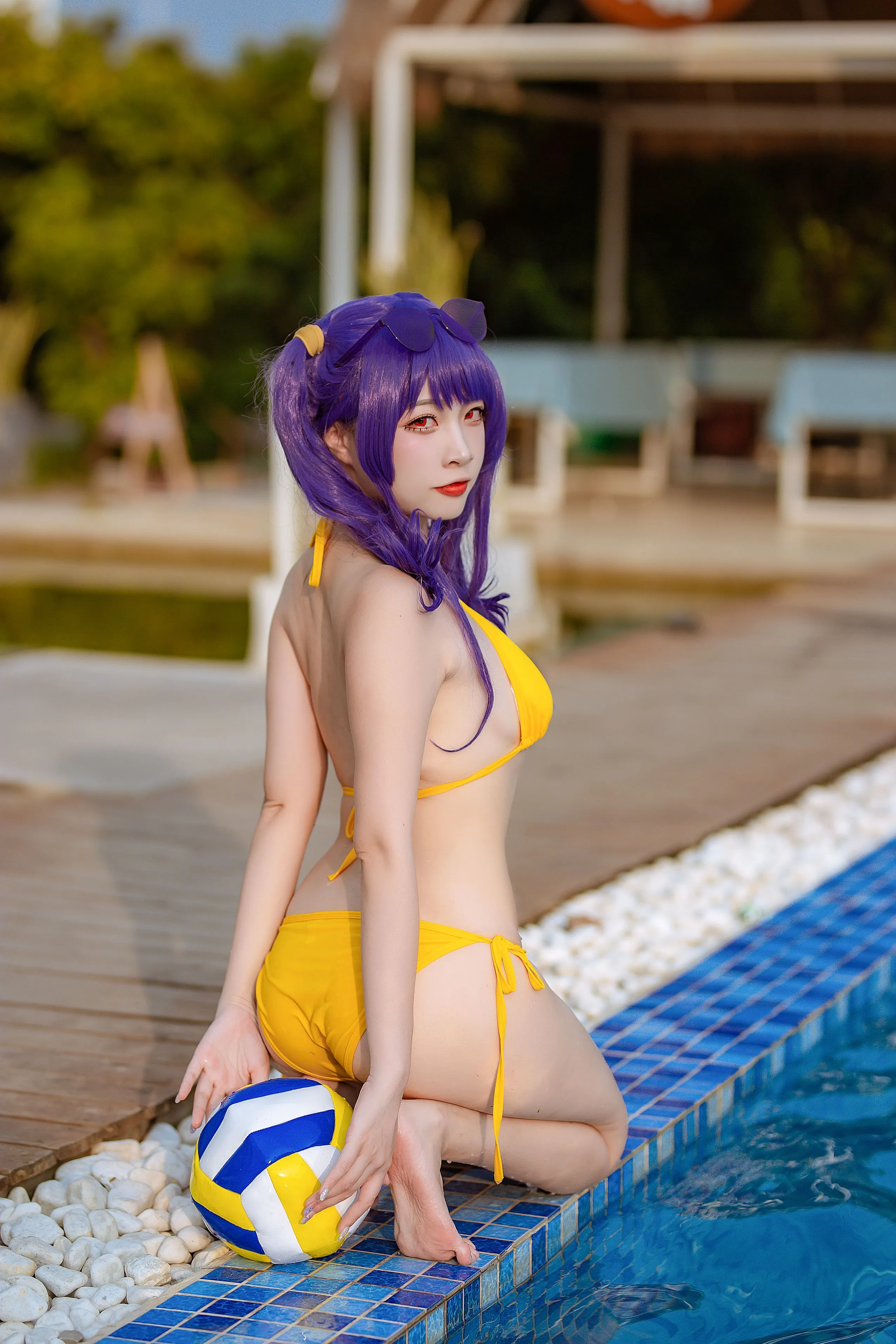 二佐Nisa碧蓝波拉泳装20P364MB1222原版写真
