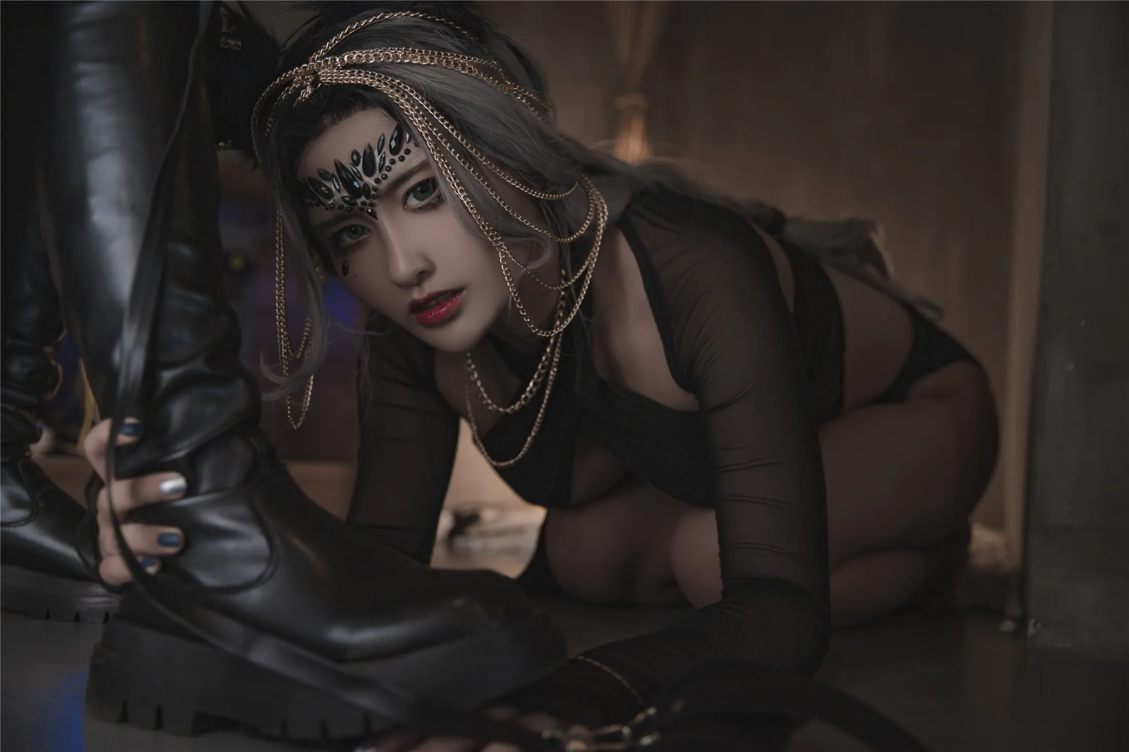 洛璃LoLiSAMA狼少女狼女的调教130P0306精选